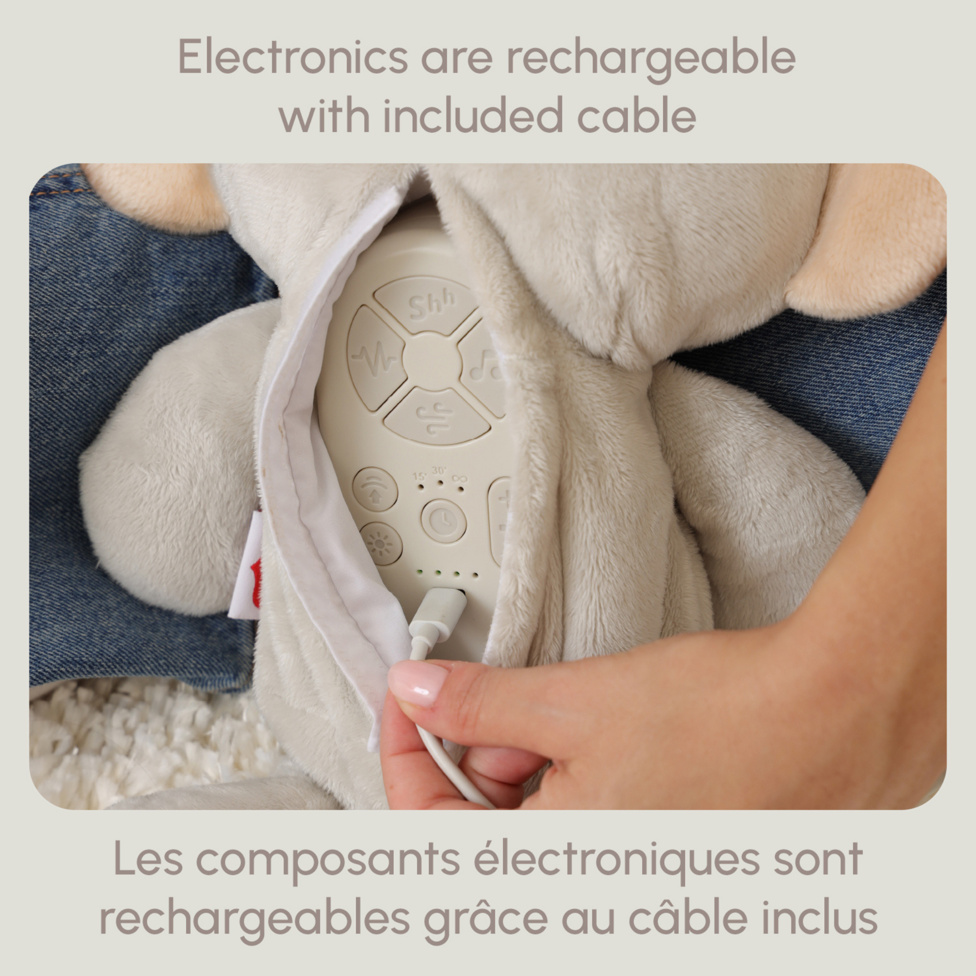 TINY LOVE B&W Décor Plush Koala Snuggly Buddy