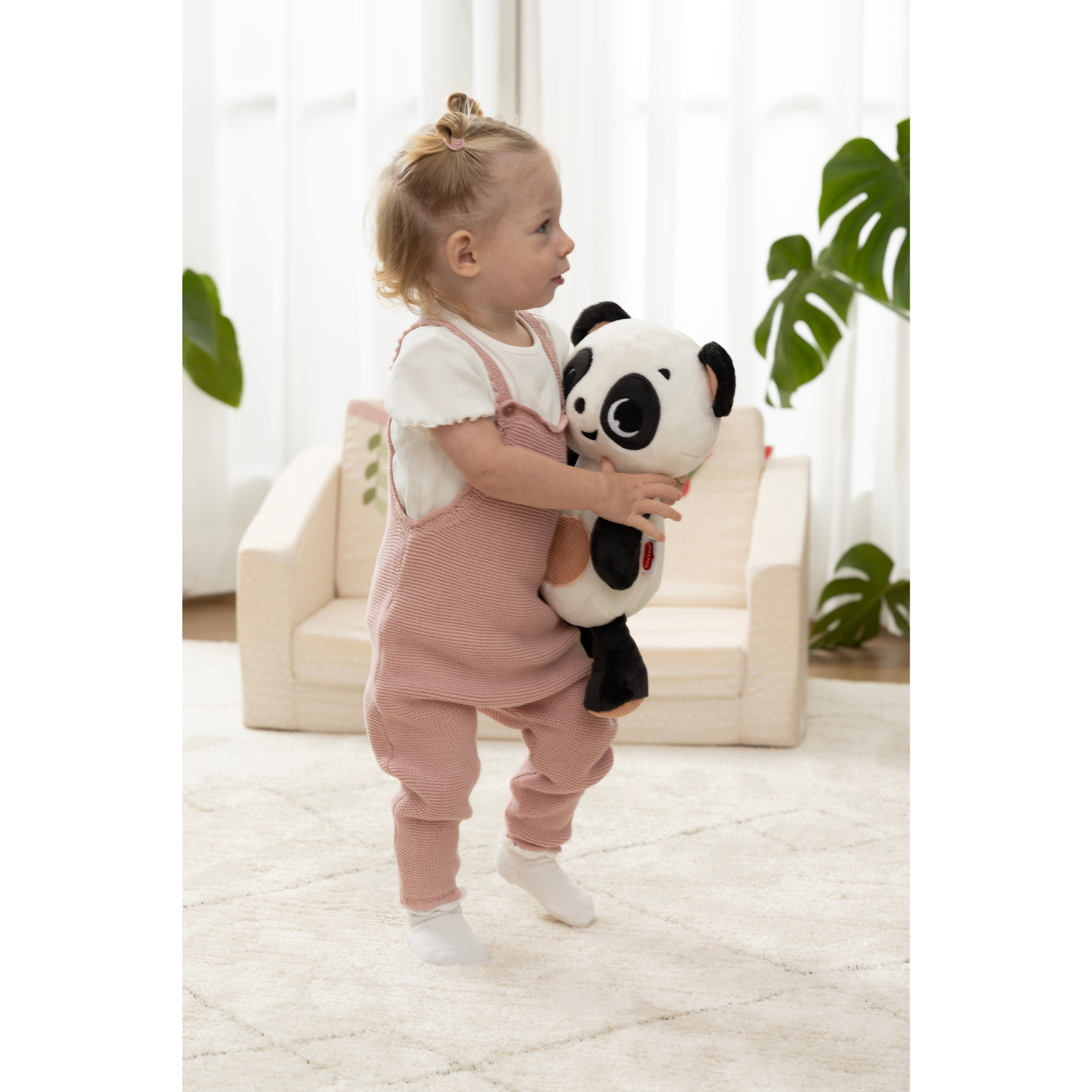 TINY LOVE B&W Décor Plush Panda Snuggly Buddy
