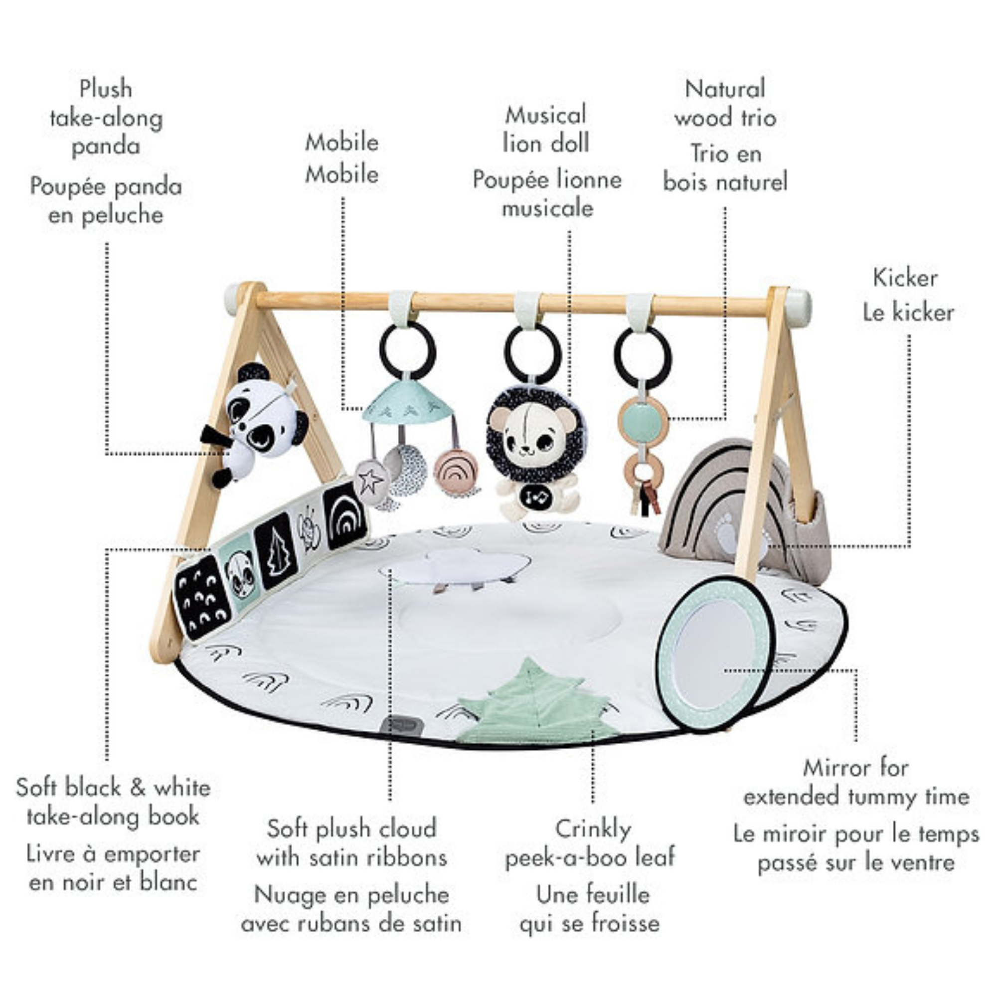 TINY LOVE Black & White Decor Gymini