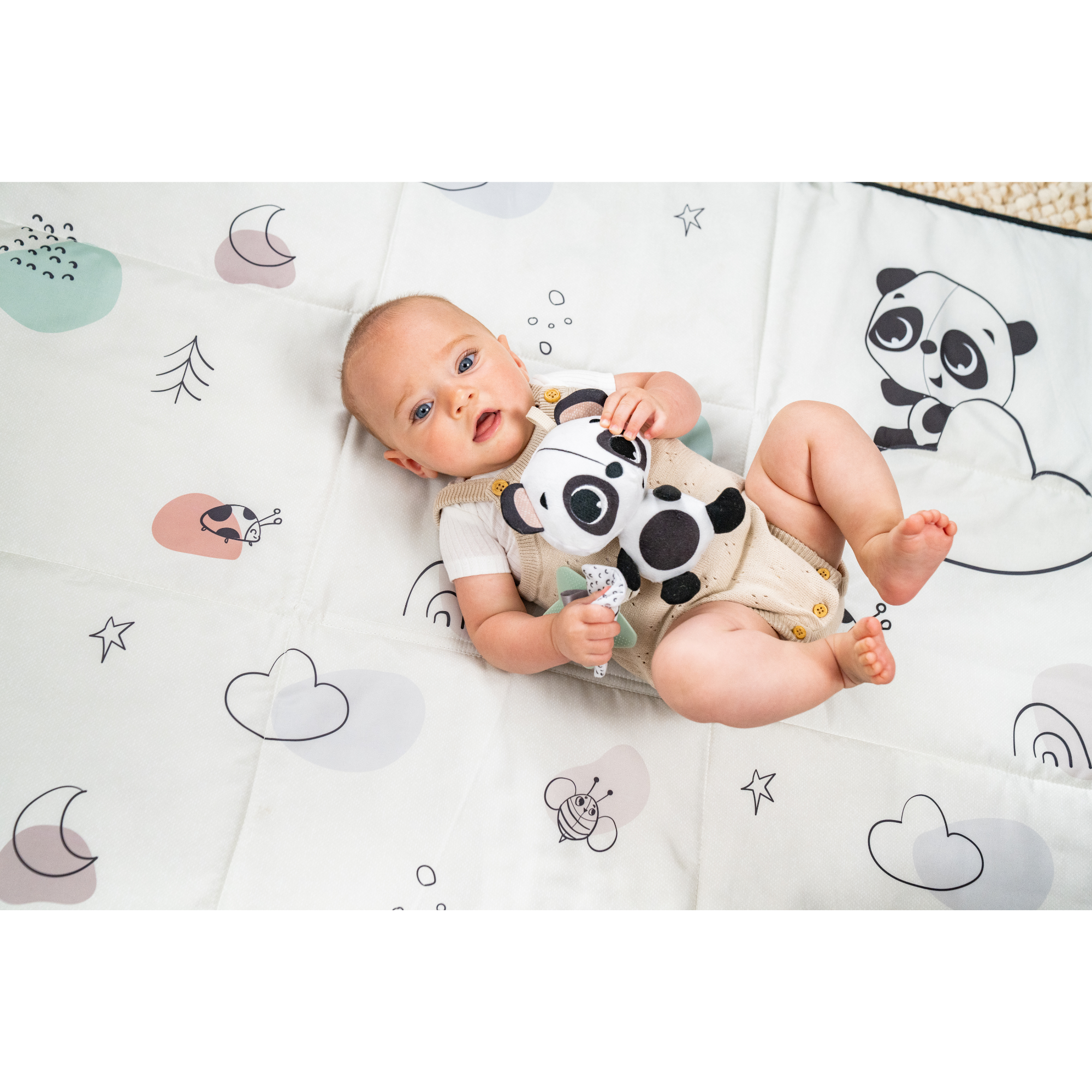 TINY LOVE Panda Take Along Rattle Toy