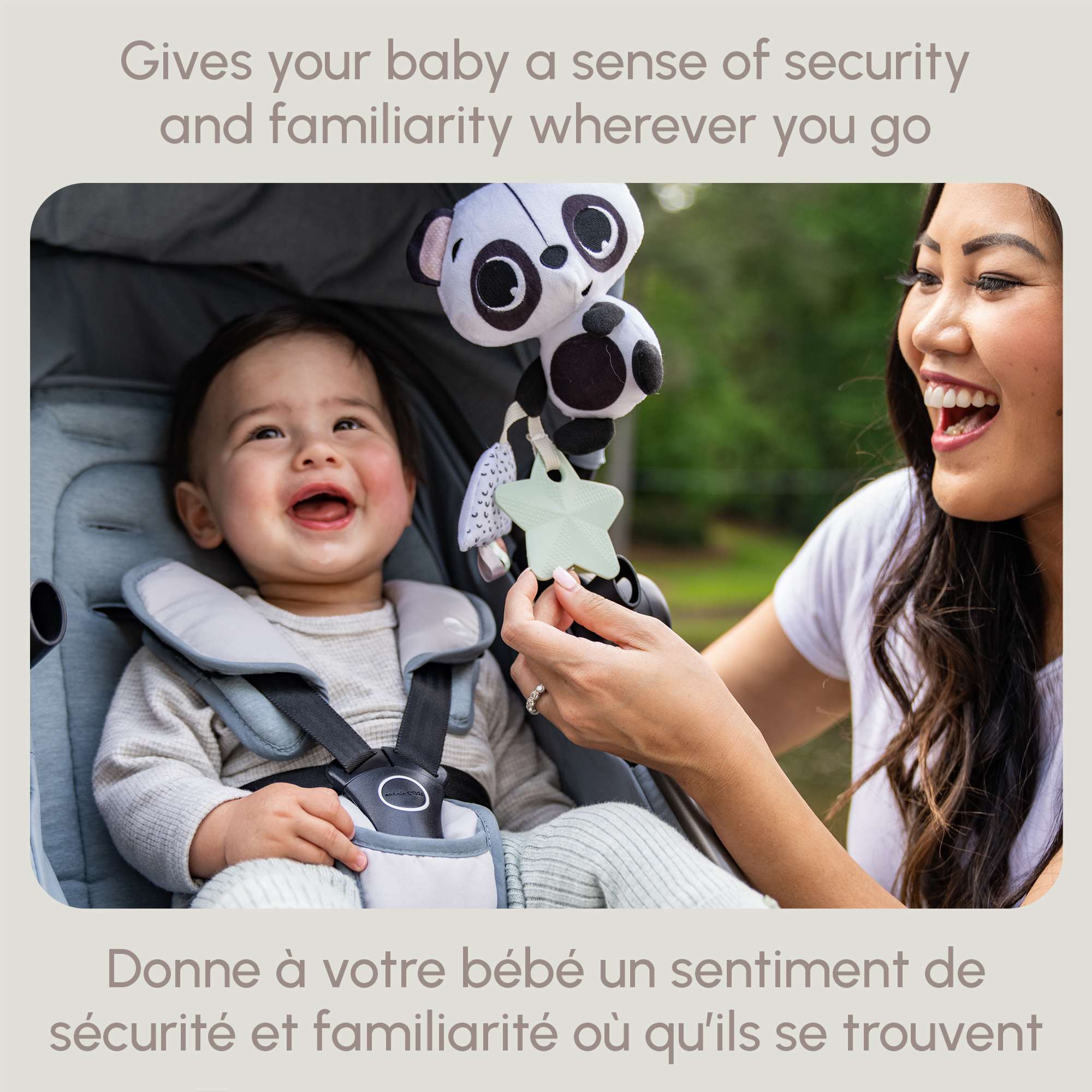 TINY LOVE Panda Take Along Rattle Toy