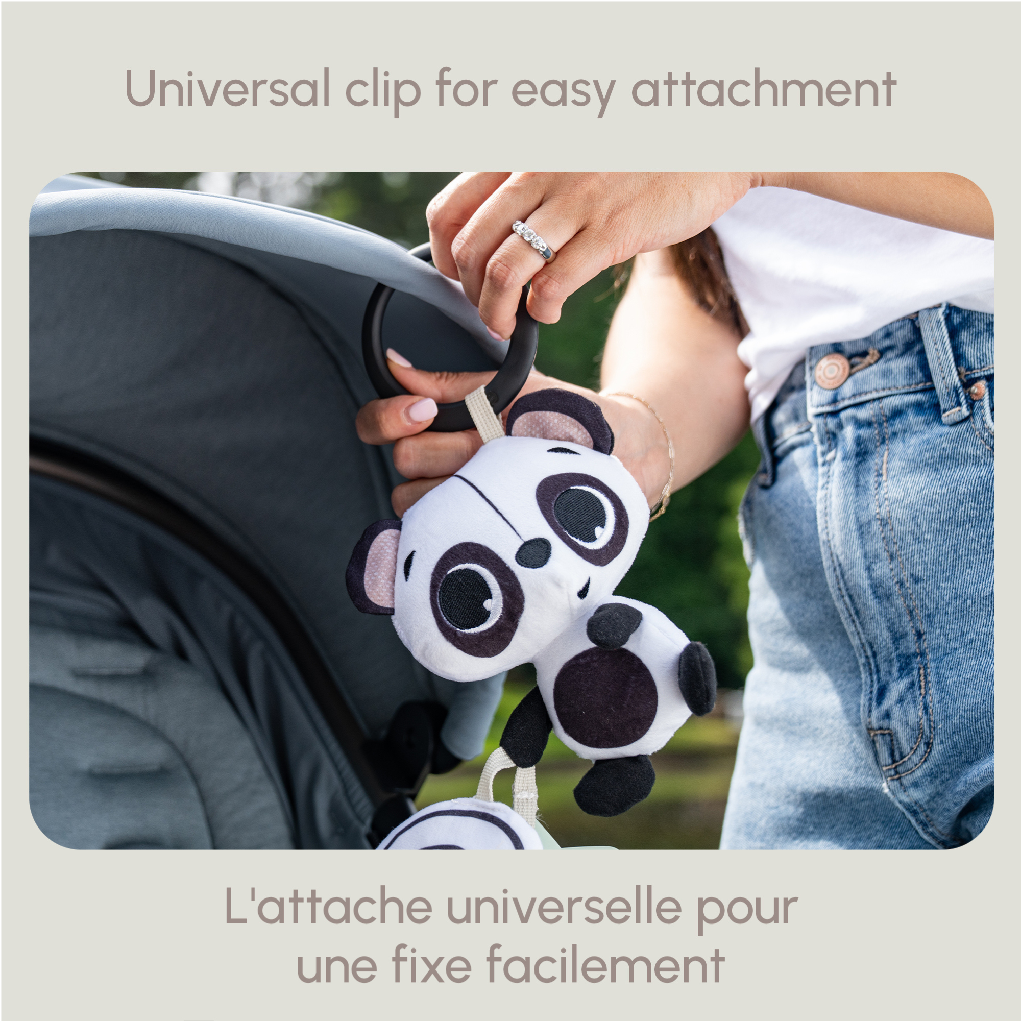 TINY LOVE Panda Take Along Rattle Toy