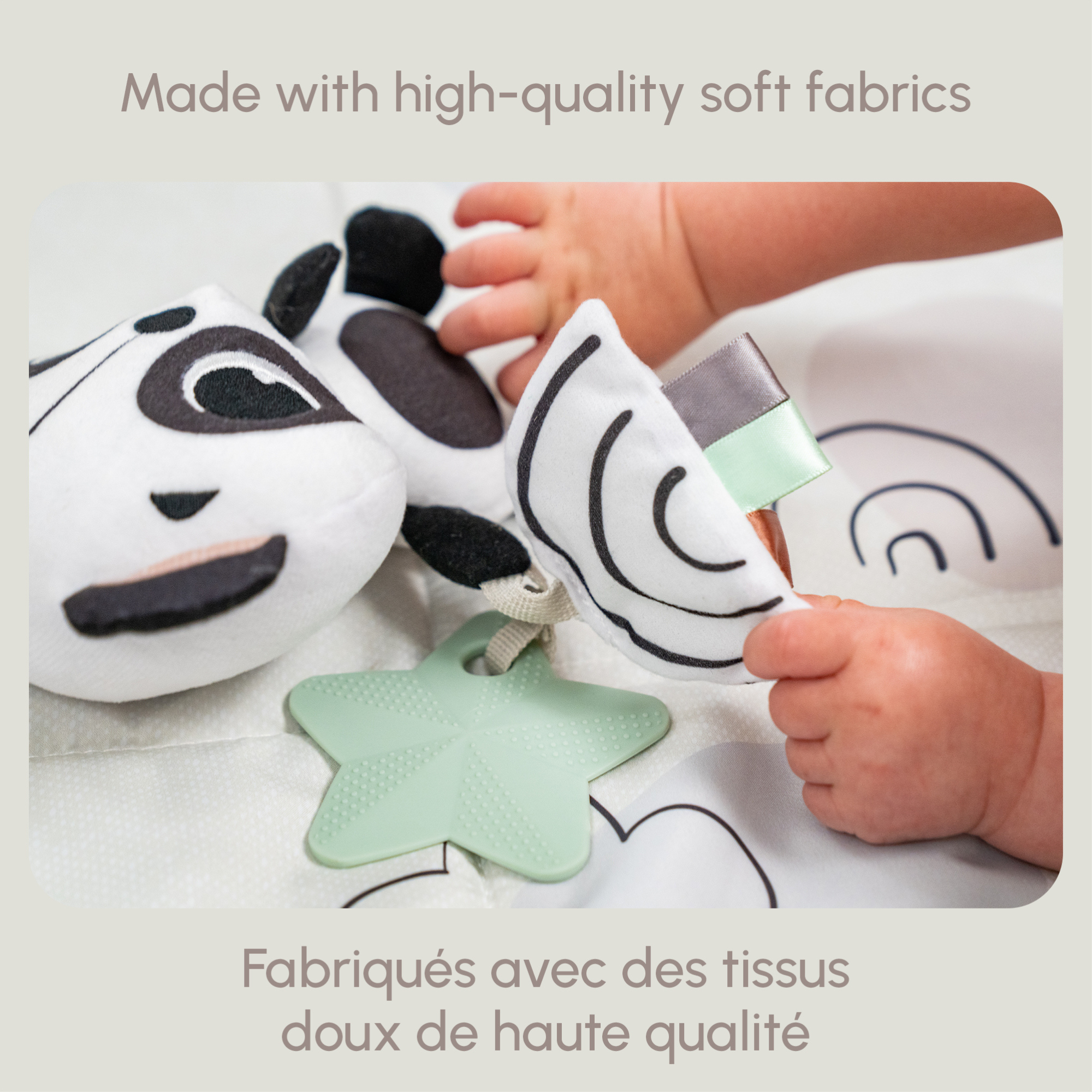 TINY LOVE Panda Take Along Rattle Toy