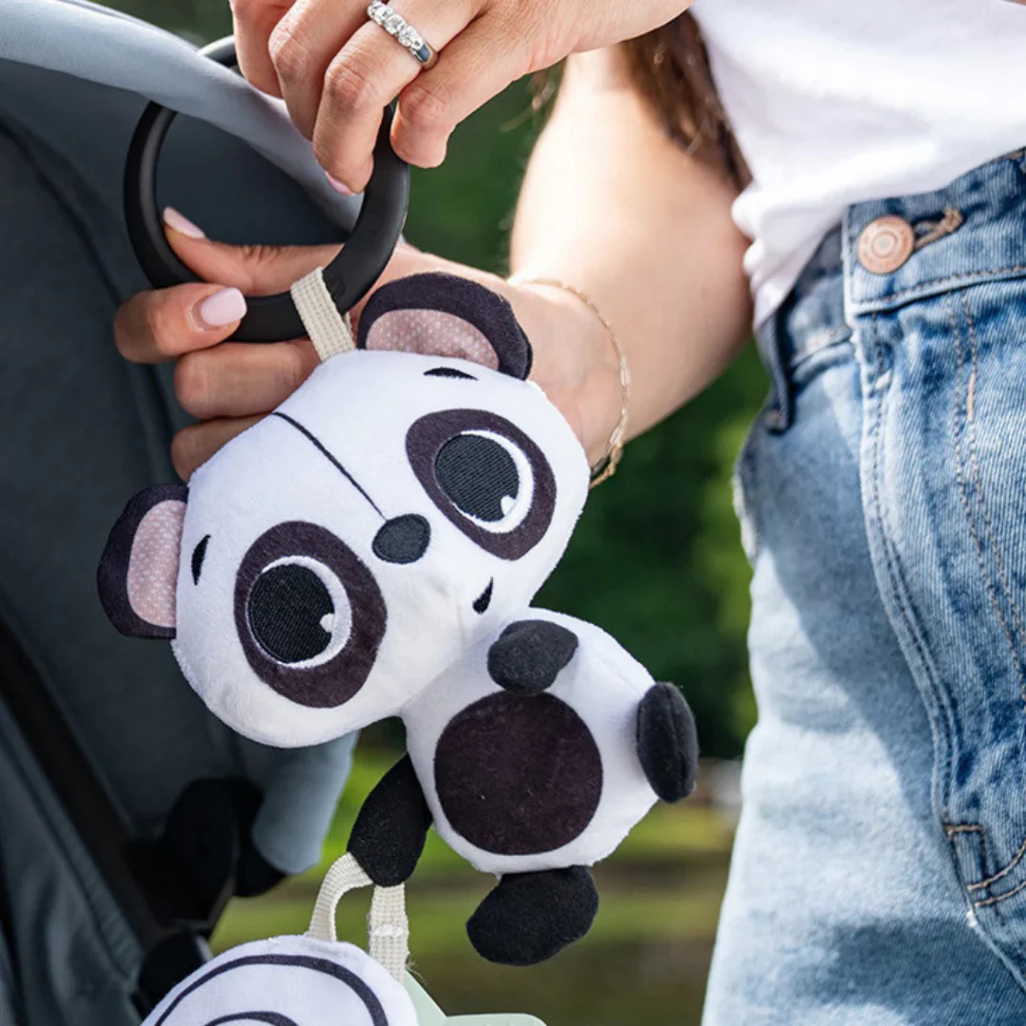 TINY LOVE Panda Take Along Rattle Toy