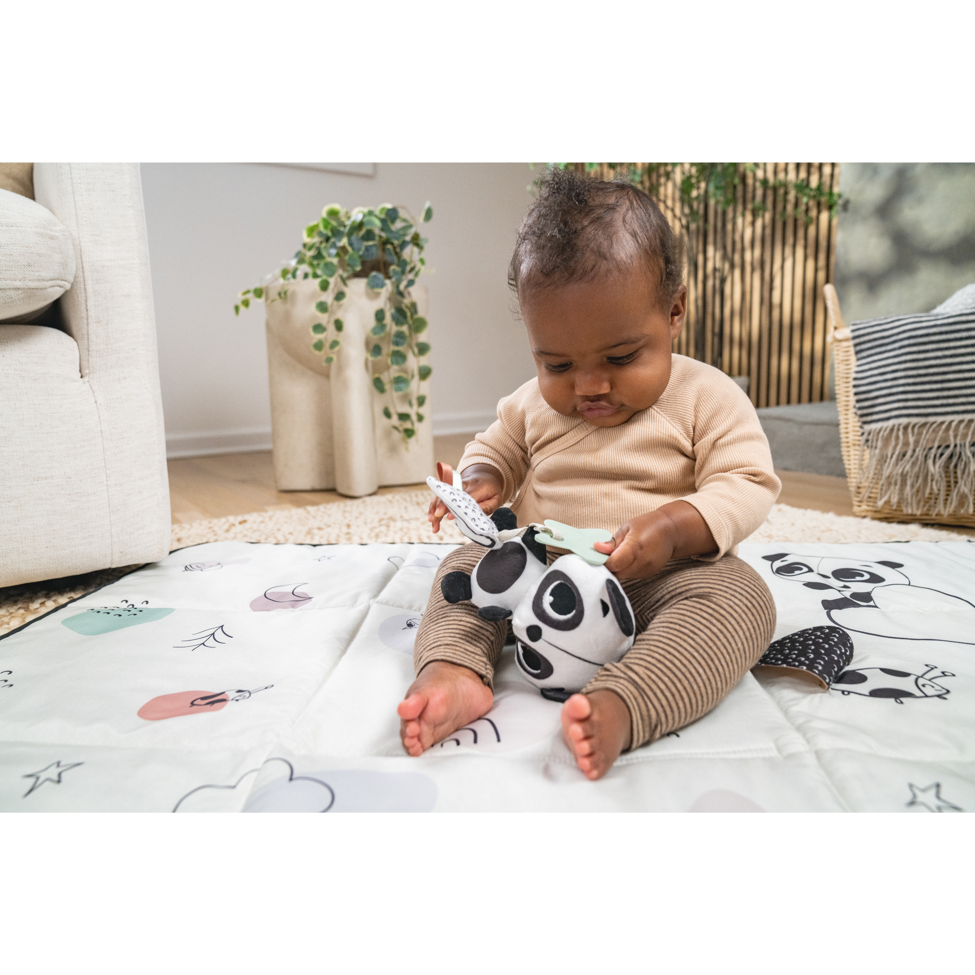 TINY LOVE Panda Take Along Rattle Toy