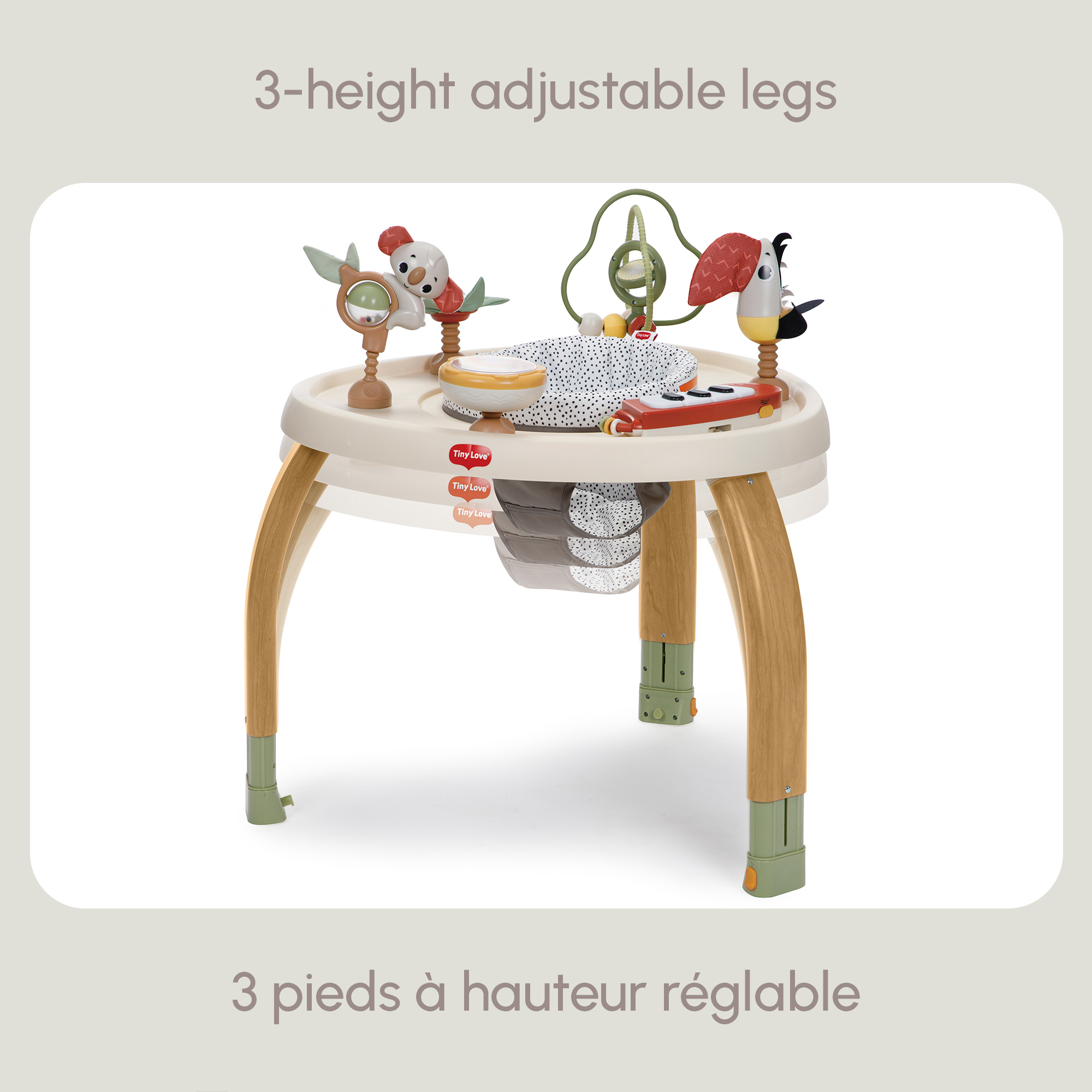 TINY LOVE 5-in-1 Here I Grow Stationary Activity Center - Boho Chic