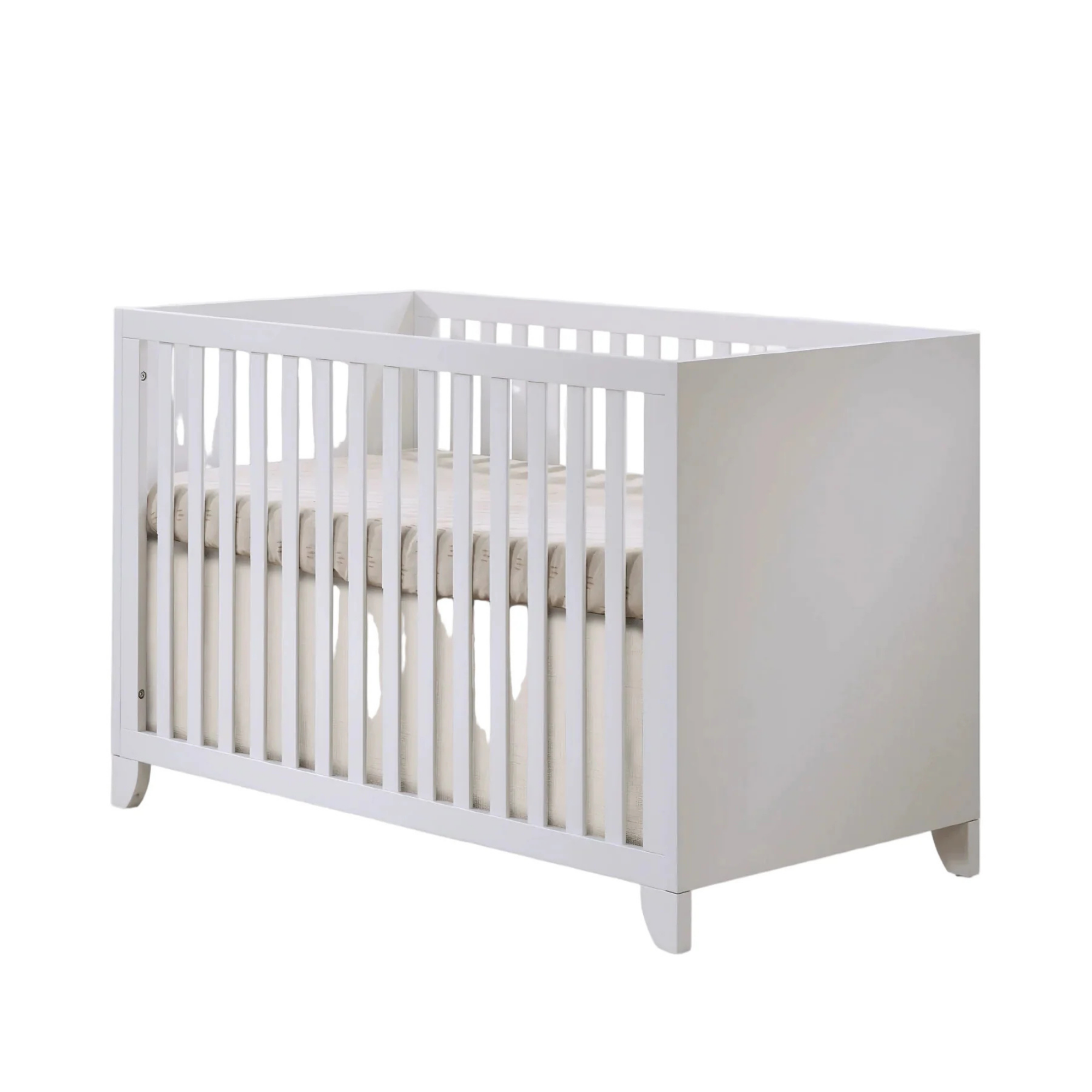 TULIP Aiko Crib and 3 Drawer Dresser (Sold as a set) - White
