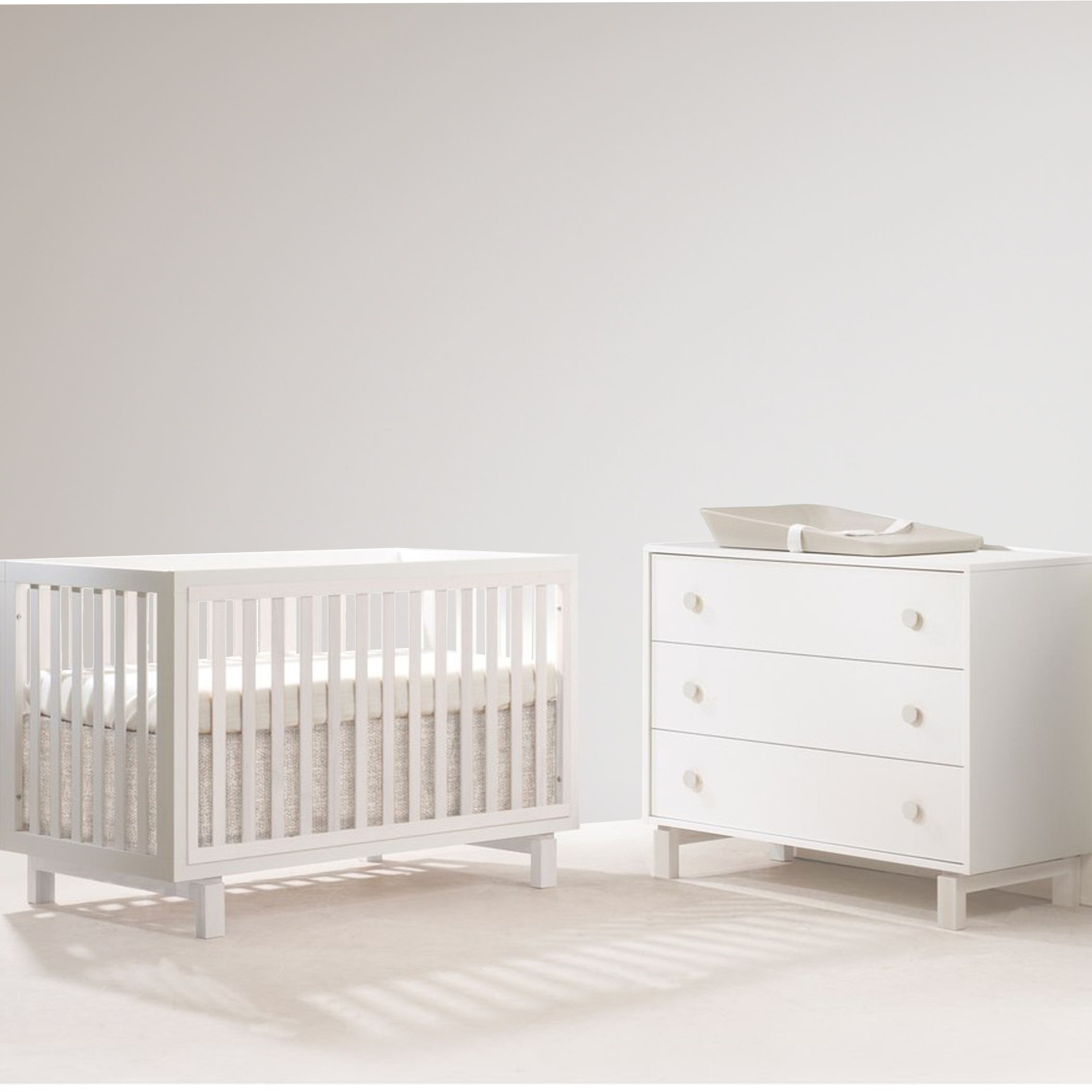 TULIP Bjorn Classic Crib and 3 Drawer Dresser XL (sold as a set only)