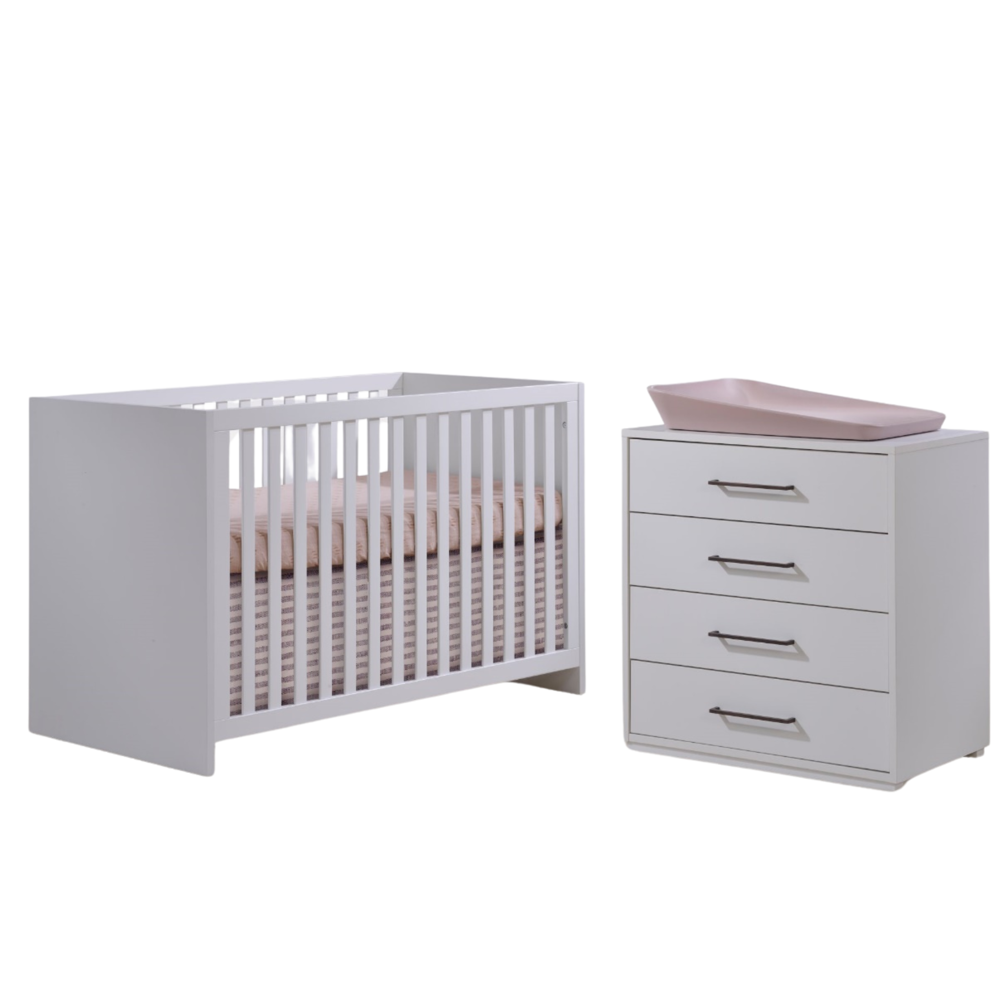 TULIP Contempo Crib and 4 Drawer Dresser (sold as a set only)