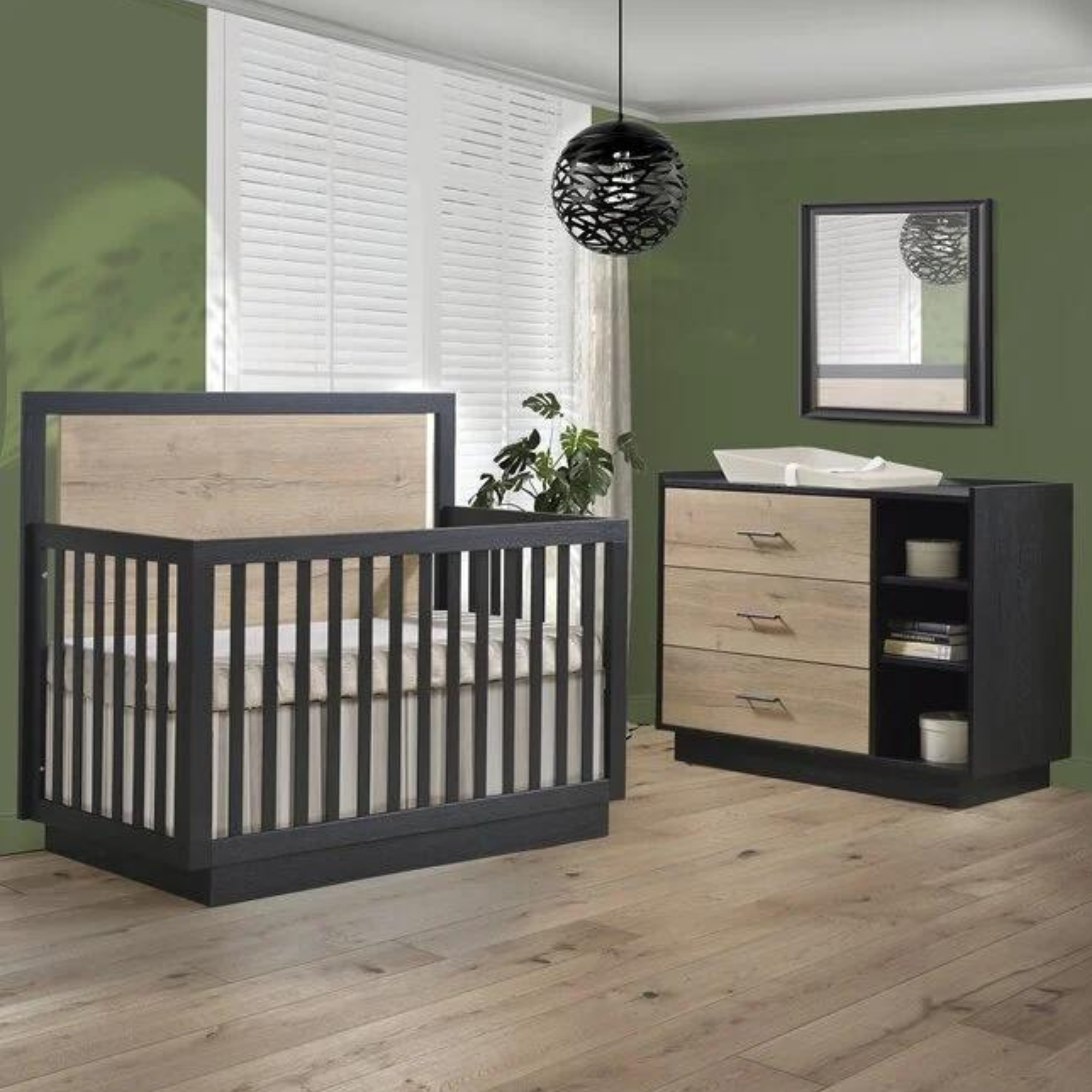 TULIP Tito   Crib-To-Double + Combo Dresser