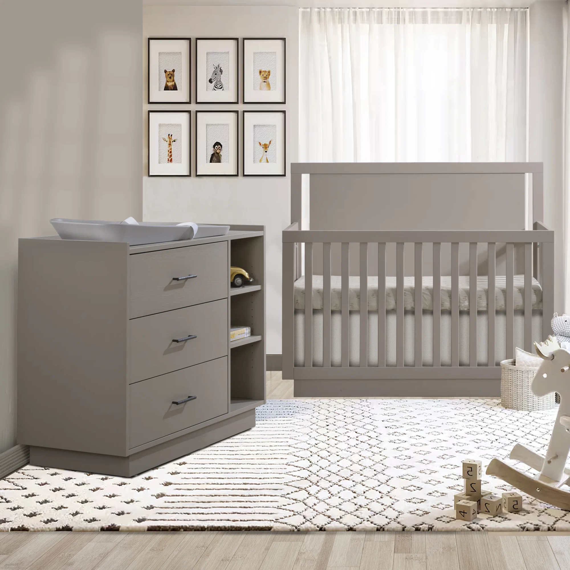TULIP Tito   Crib-To-Double + Combo Dresser