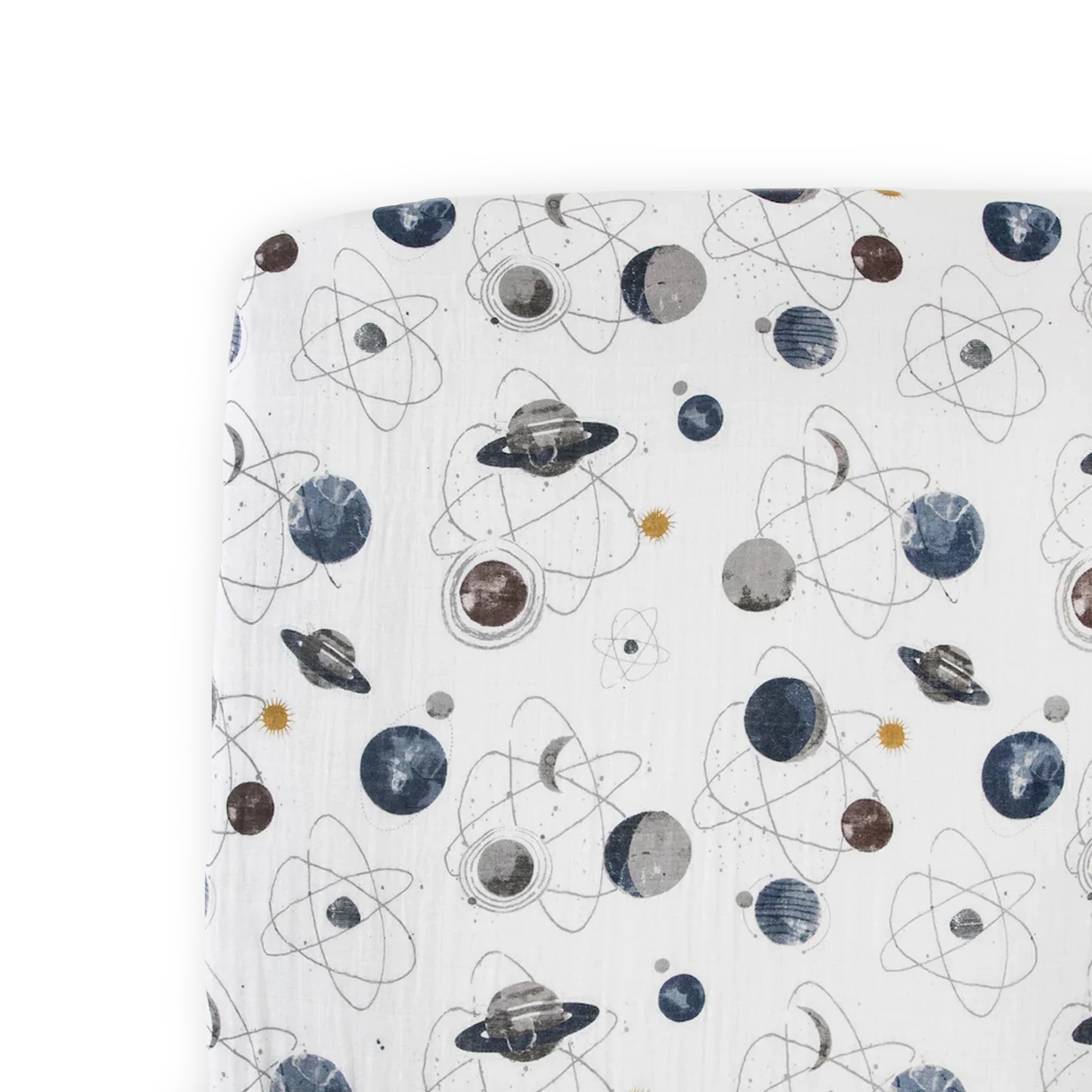 LITTLE UNICORN Cotton Muslin Crib Sheet