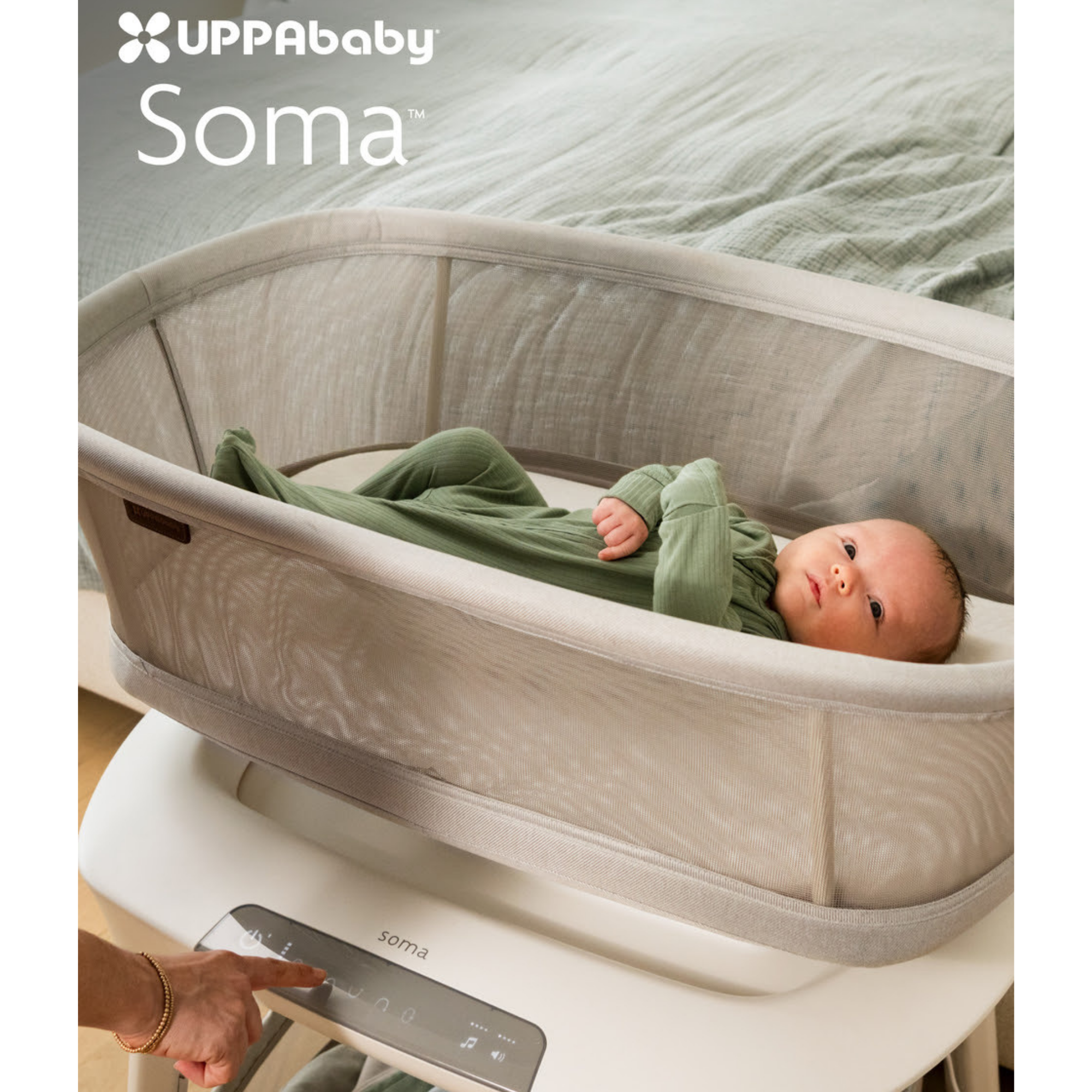 UPPABABY Soma Smart Bassinet - Charlie