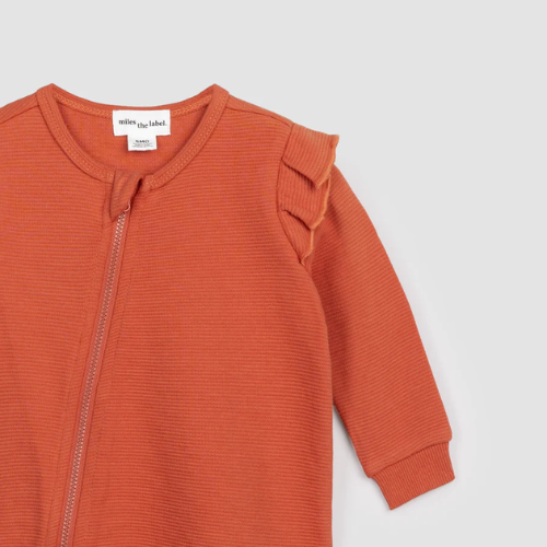 MILES THE LABEL Ginger Ruffled Ottoman Playsuit