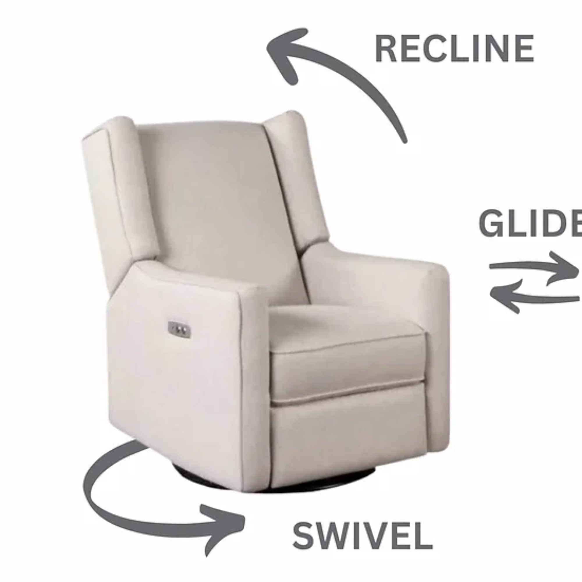 Fauteuil inclinable pivotant et électrique Contour Pedic de LI'L ANGELS
