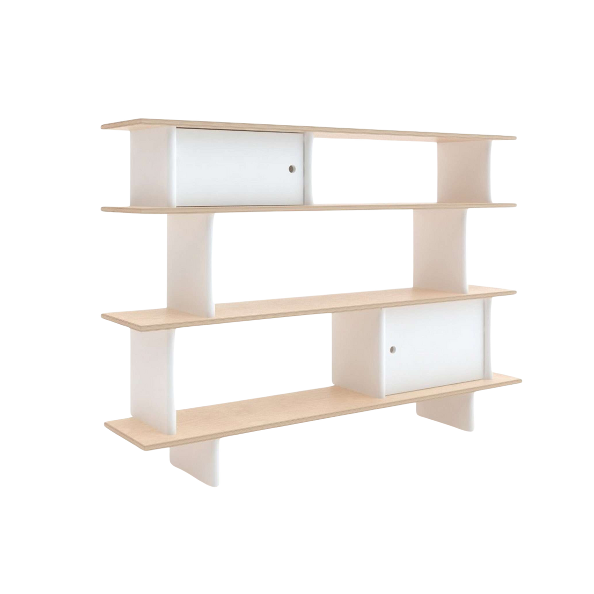OEUF Horizontal Mini Library - White/Birch