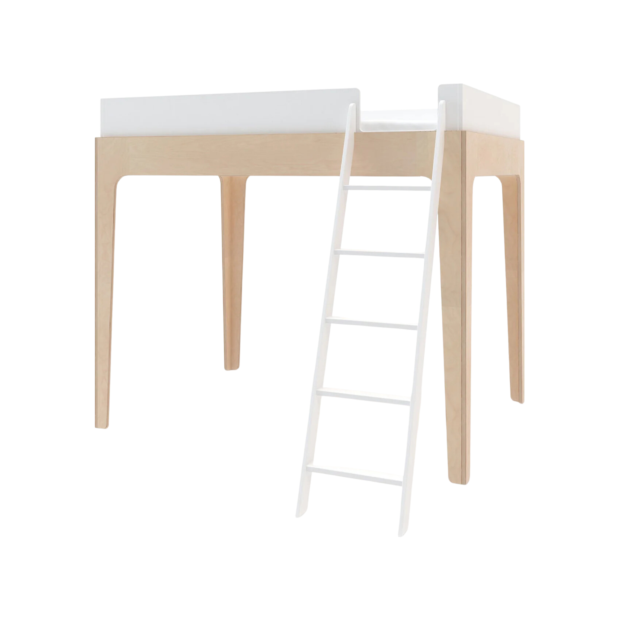 OEUF Perch Loft Bed Twin Size 39 - White/Birch