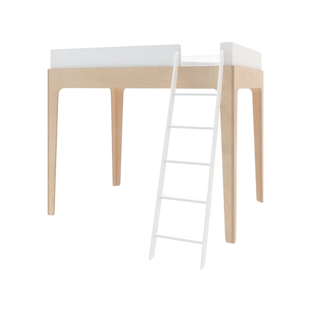 OEUF Perch Loft Bed Twin Size 39 - White/Birch