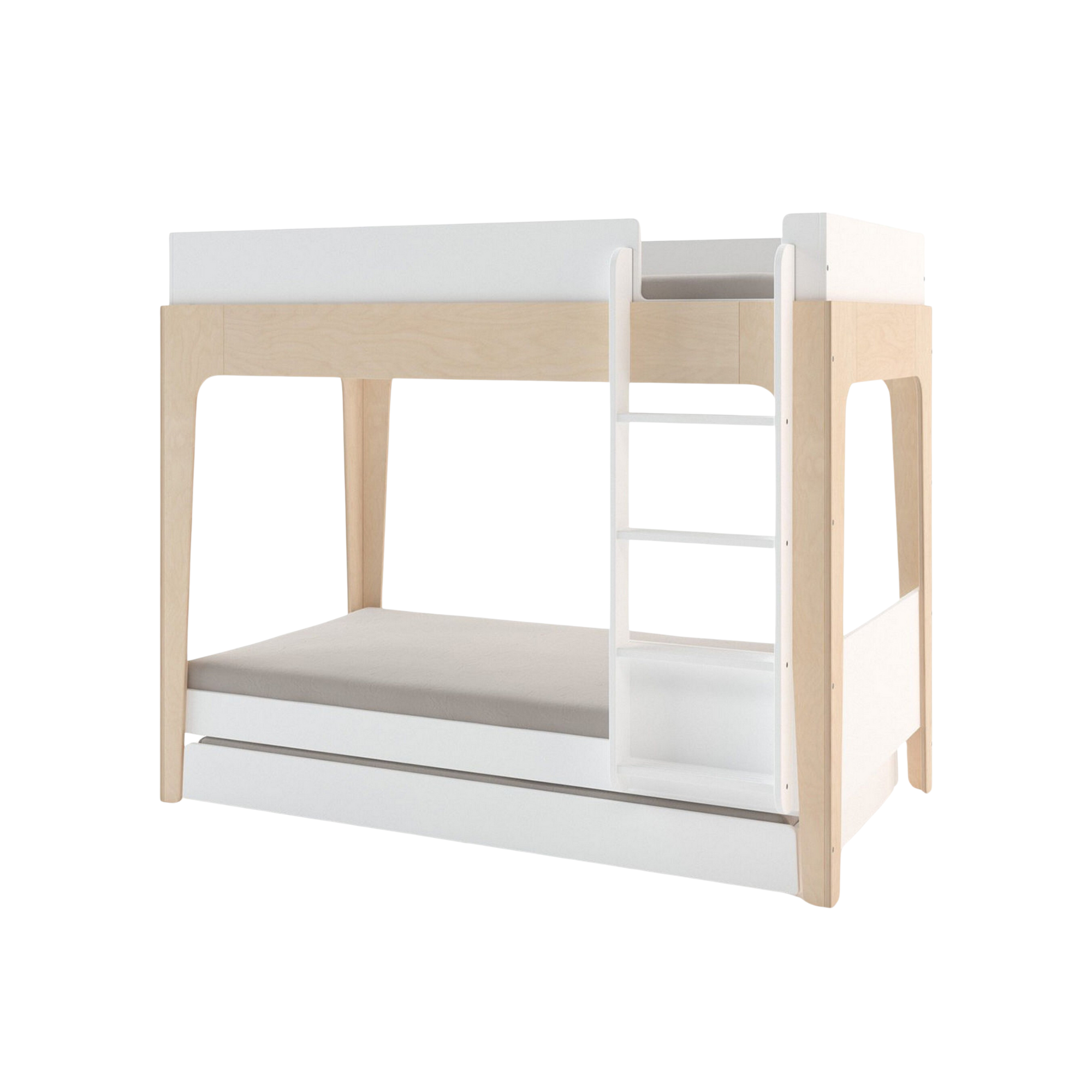 OEUF Perch Trundle Bed Twin Size - White