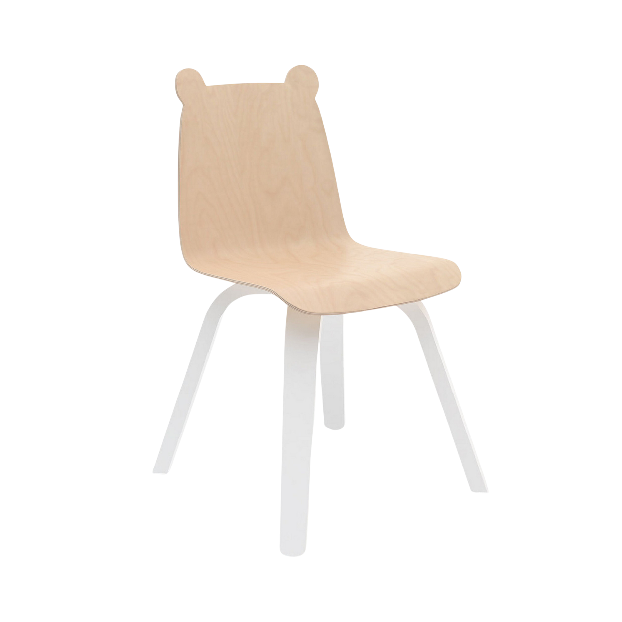 Chaise de jeu OEUF Bear (lot de 2) - Blanc/bouleau
