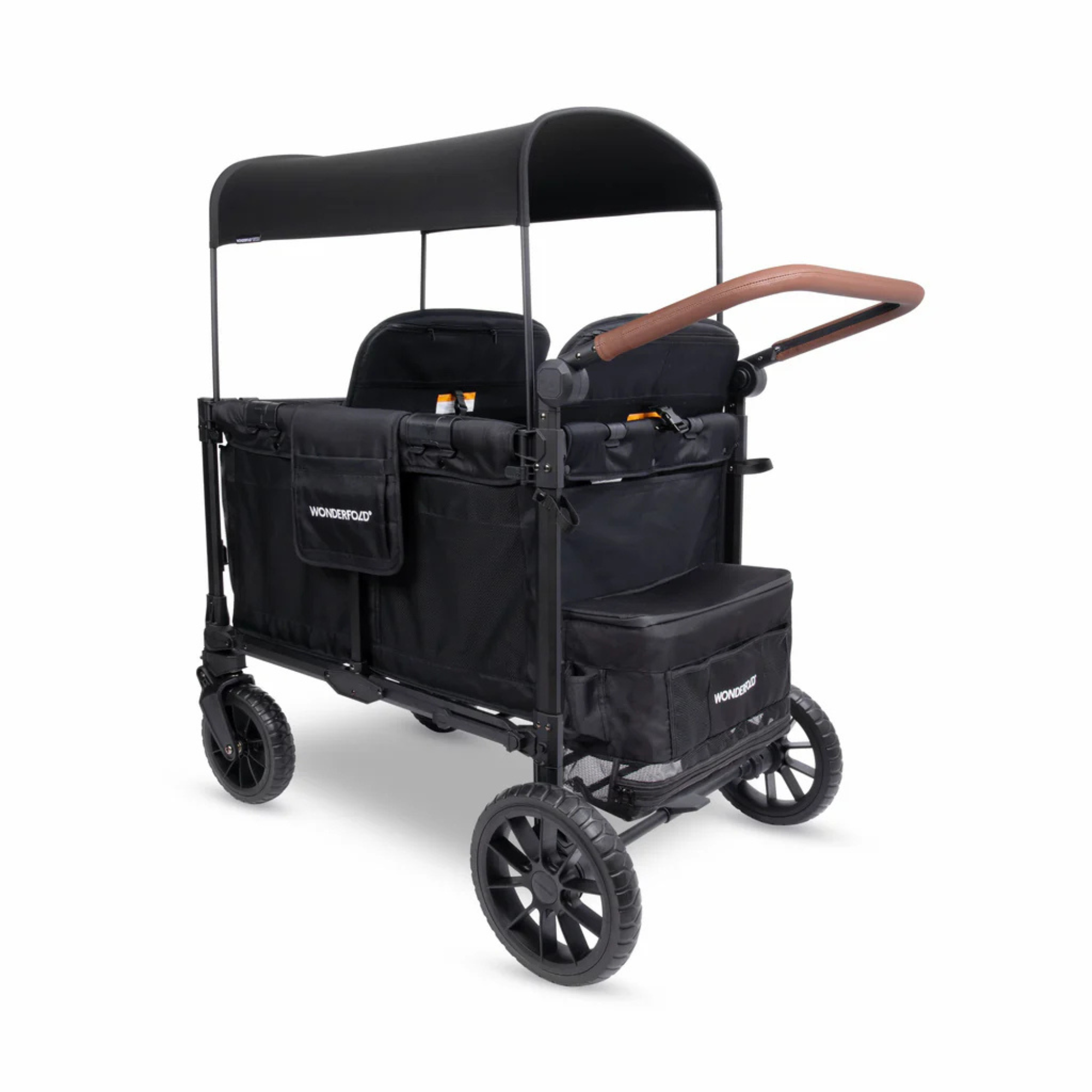 WONDERFOLD W4 Luxe Pro Stroller Wagon - Black