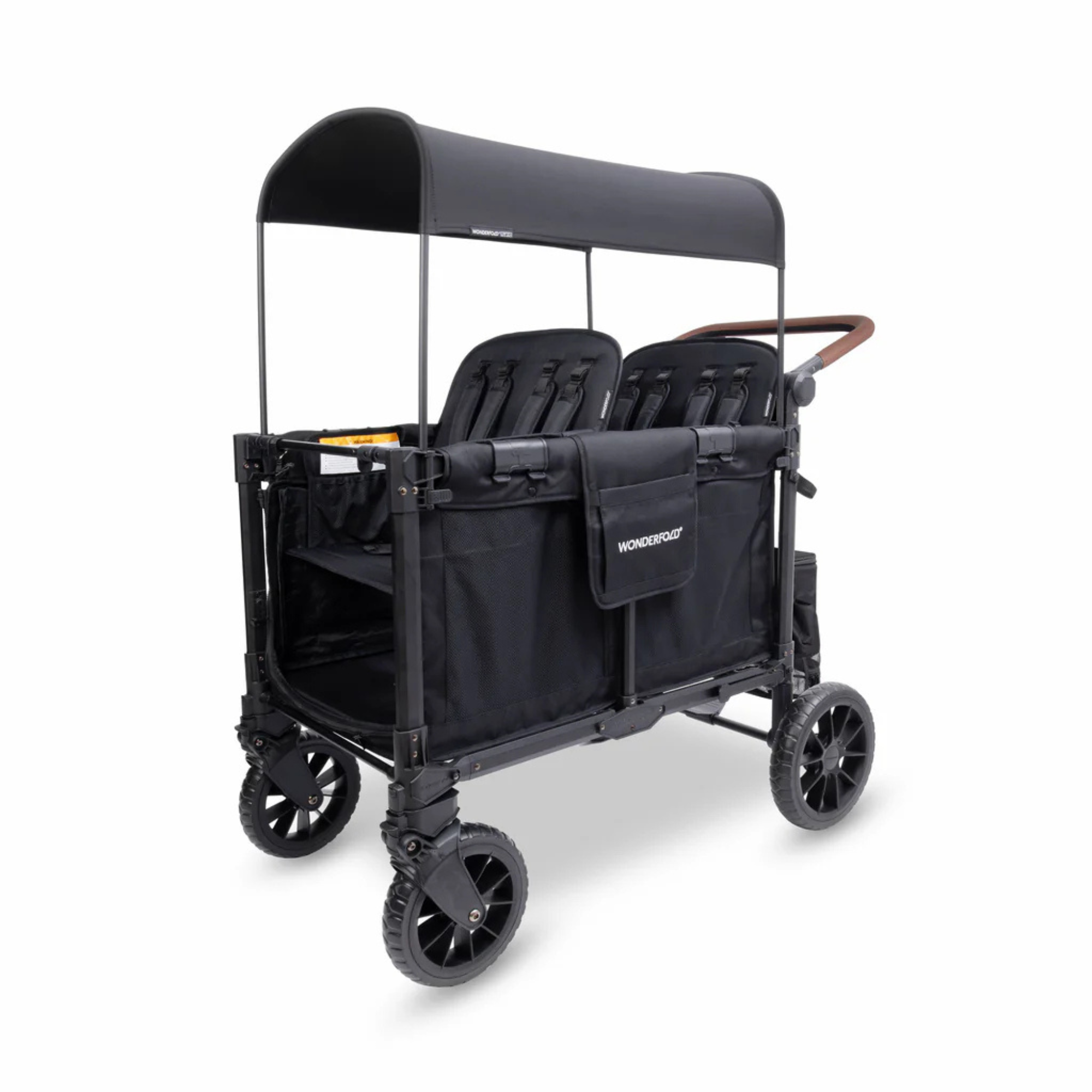 WONDERFOLD W4 Luxe Pro Stroller Wagon - Black