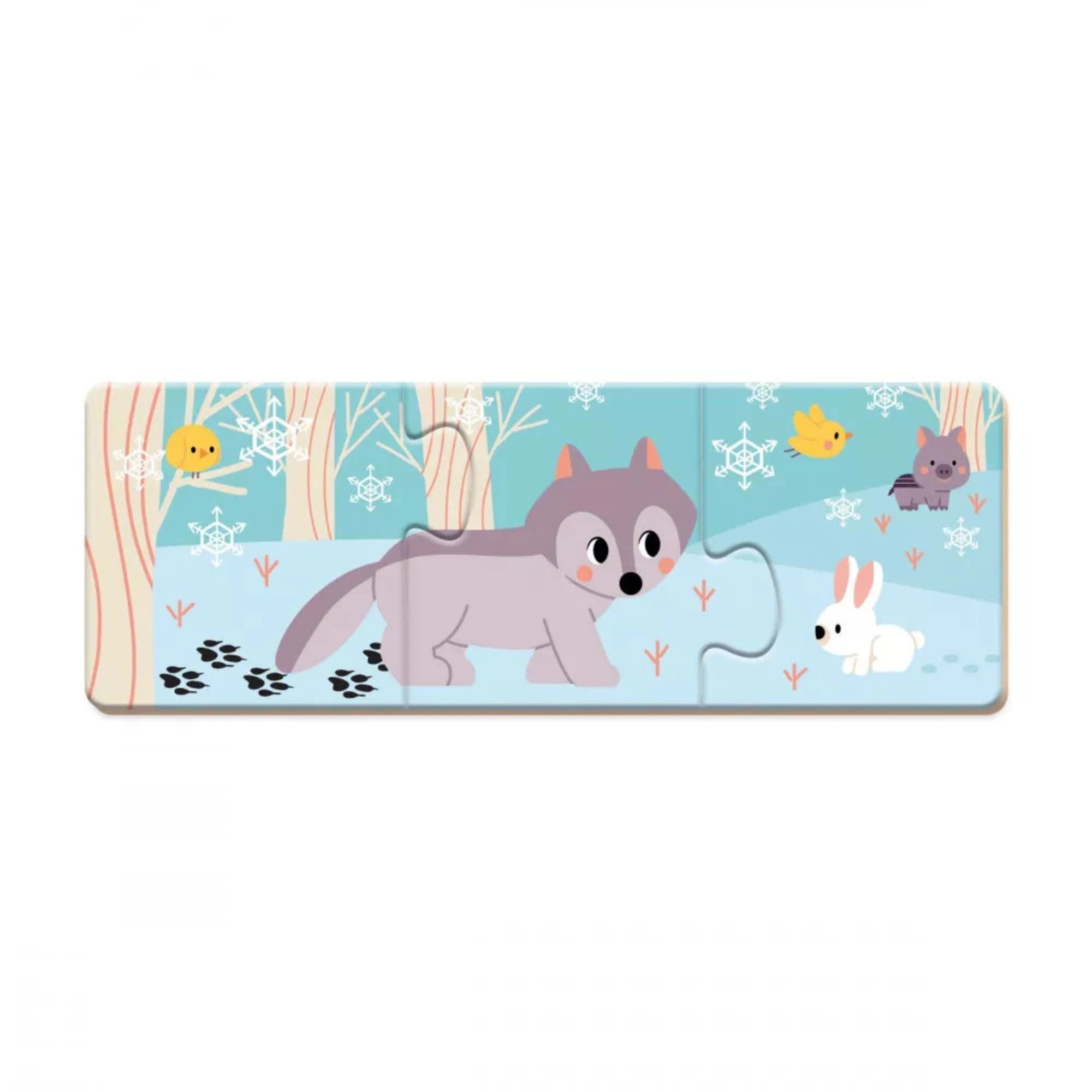 JANOD Animal Footprints Puzzle