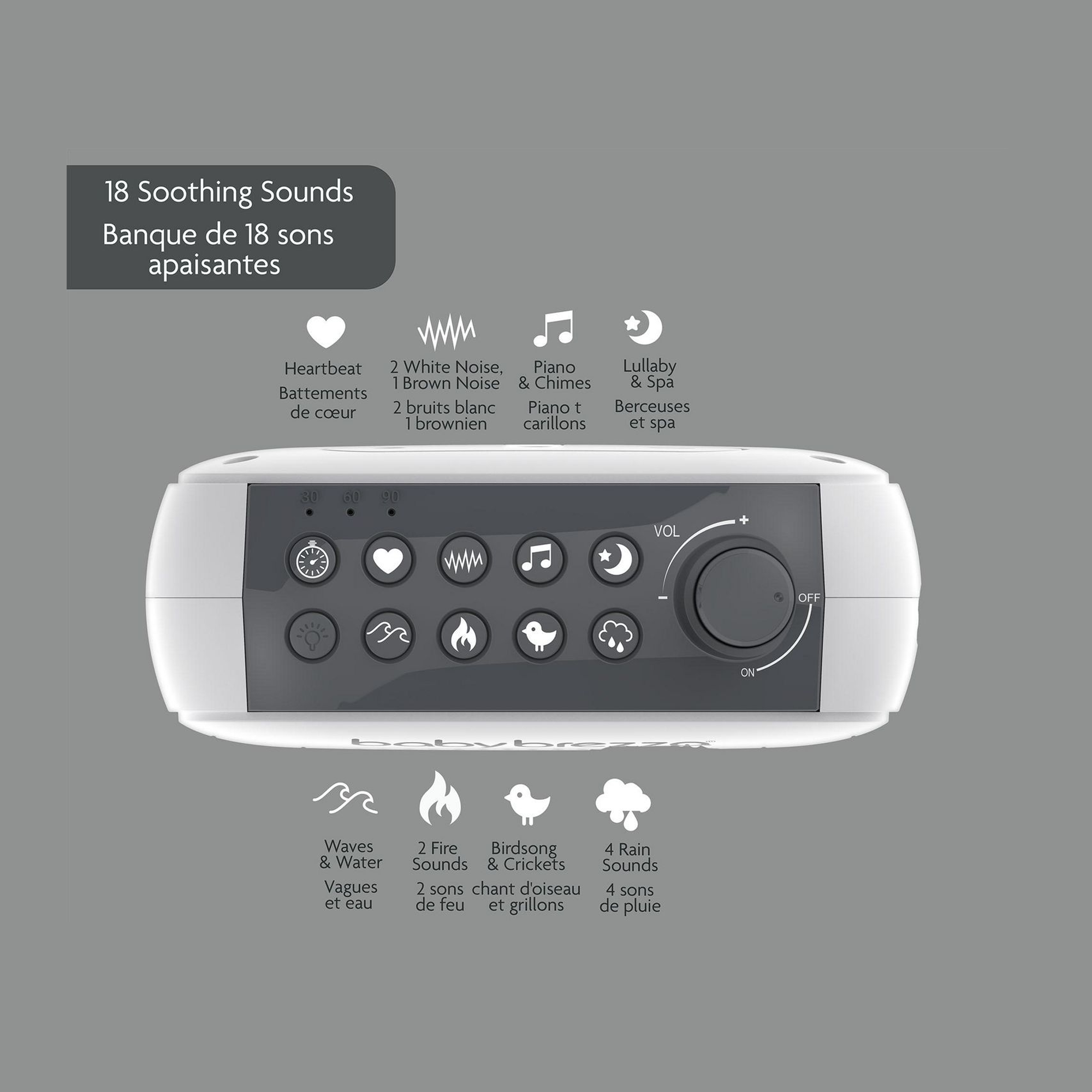 BABY BREZZA Sleep & Soothing Portable Sound Machine