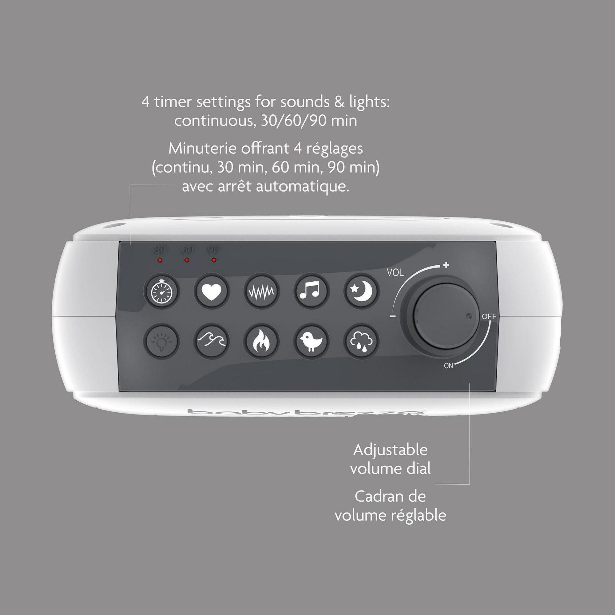 BABY BREZZA Sleep & Soothing Portable Sound Machine