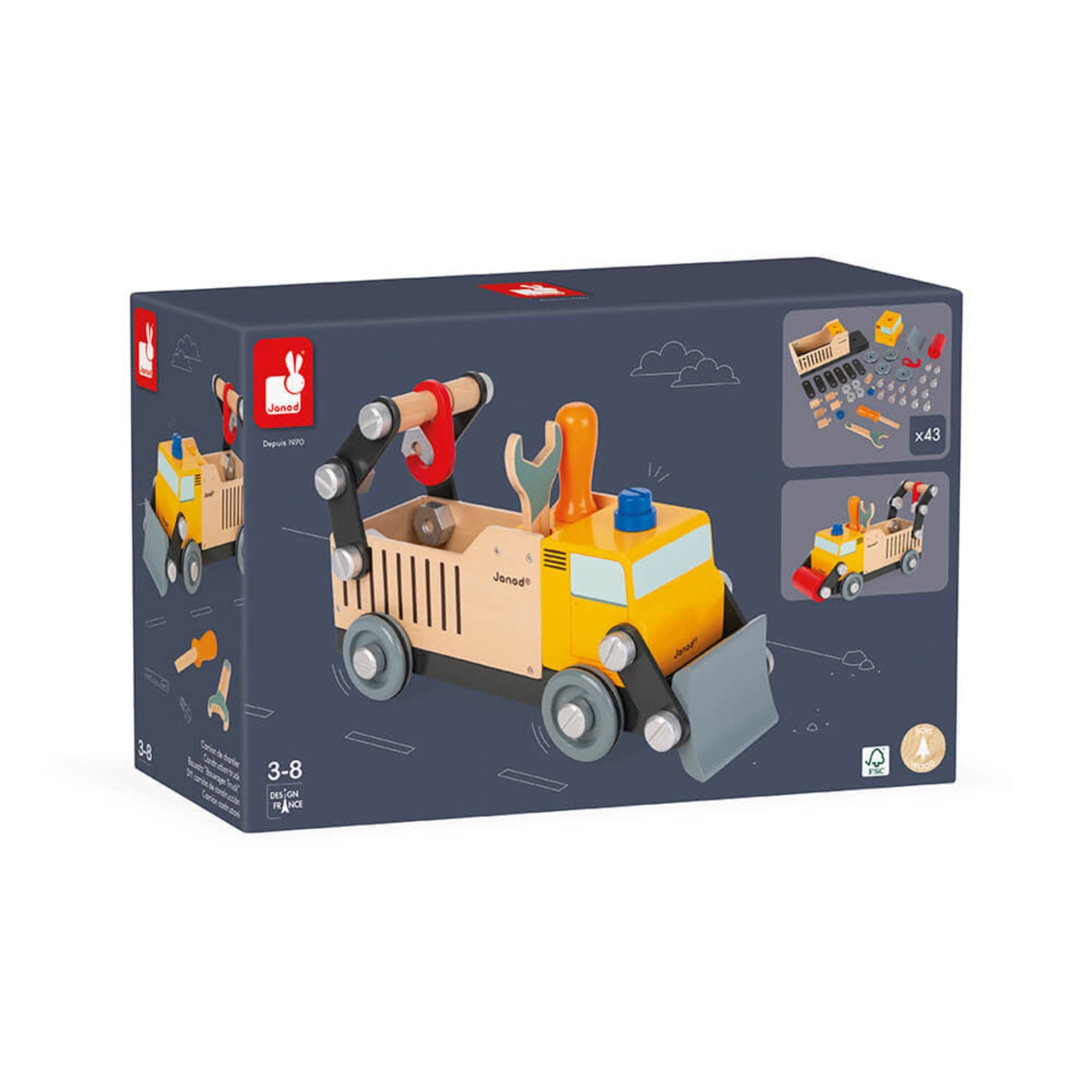 JANOD Brico'Kids Fire Truck to Build