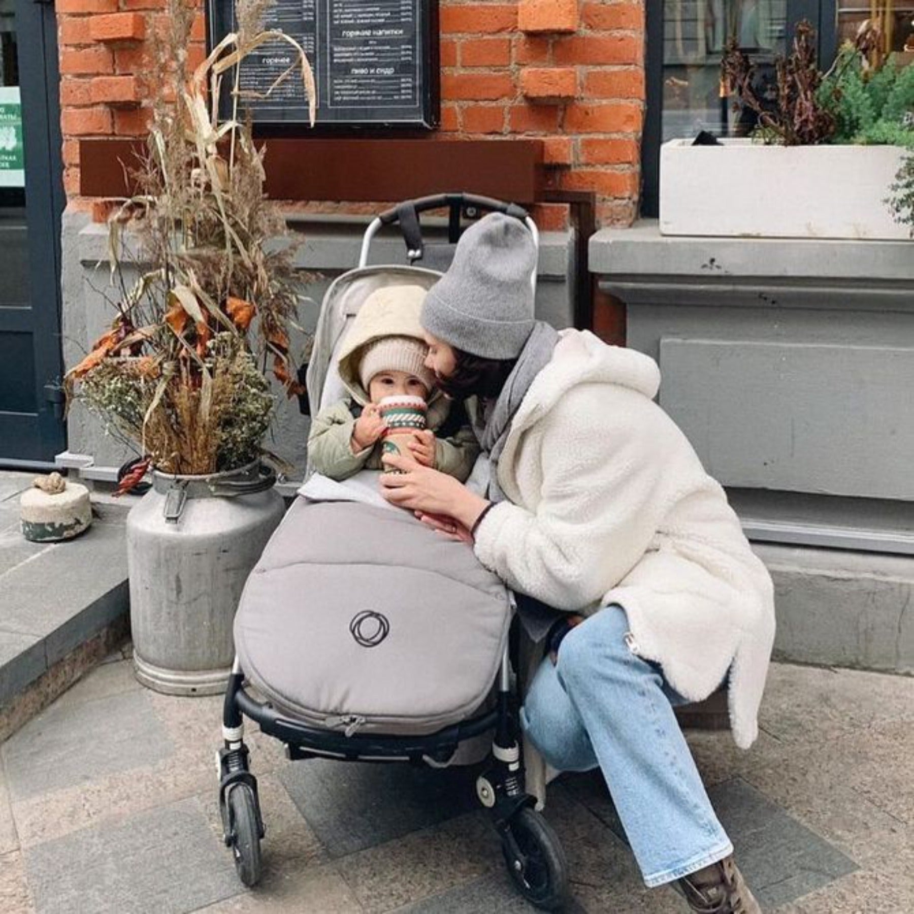 Chancelière Bugaboo - Gris chiné