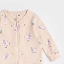 PETIT LEM Dog Grooming Print on Tan Sleeper