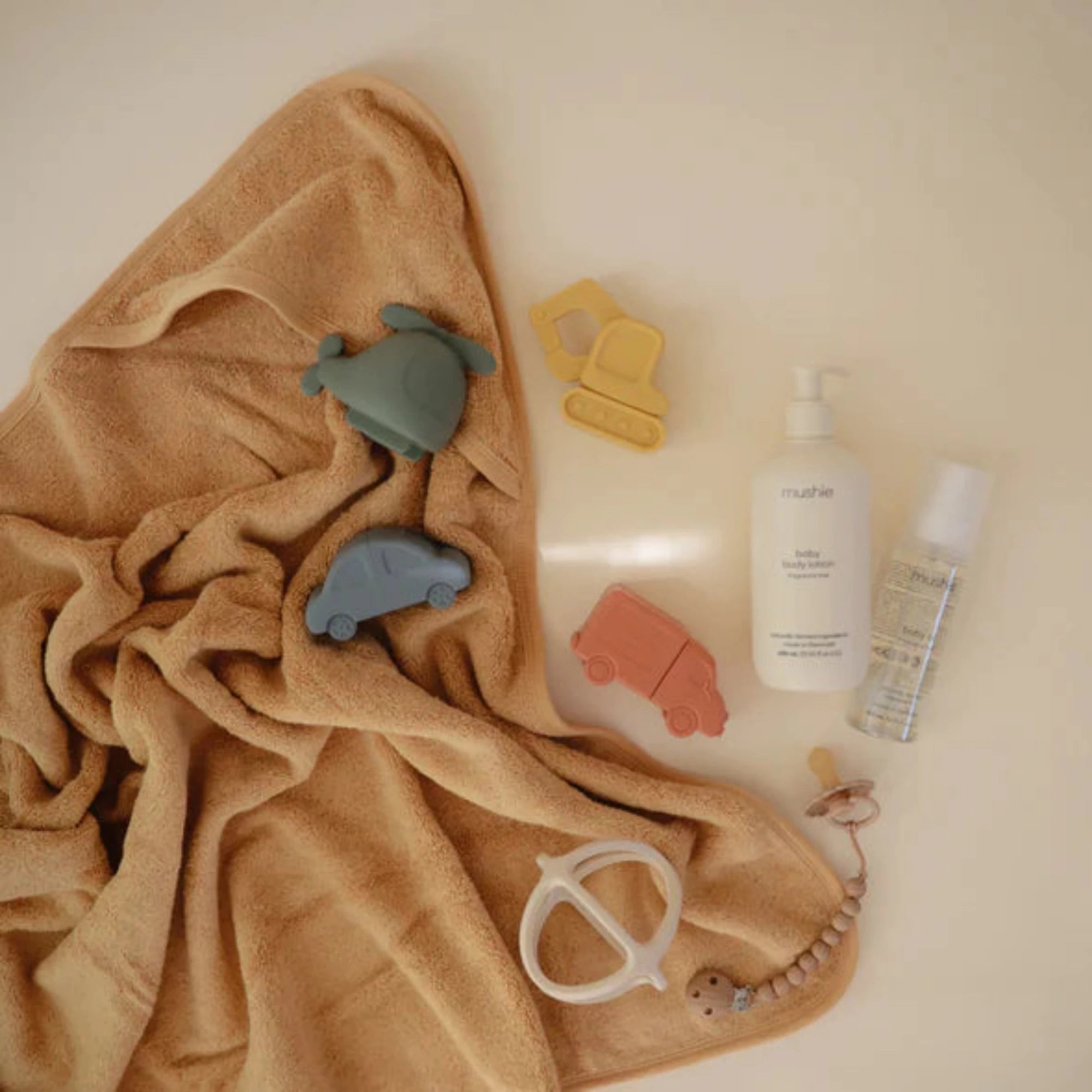 MUSHIE Vehicules Mold-Free Bath Play Set (4-Pack)