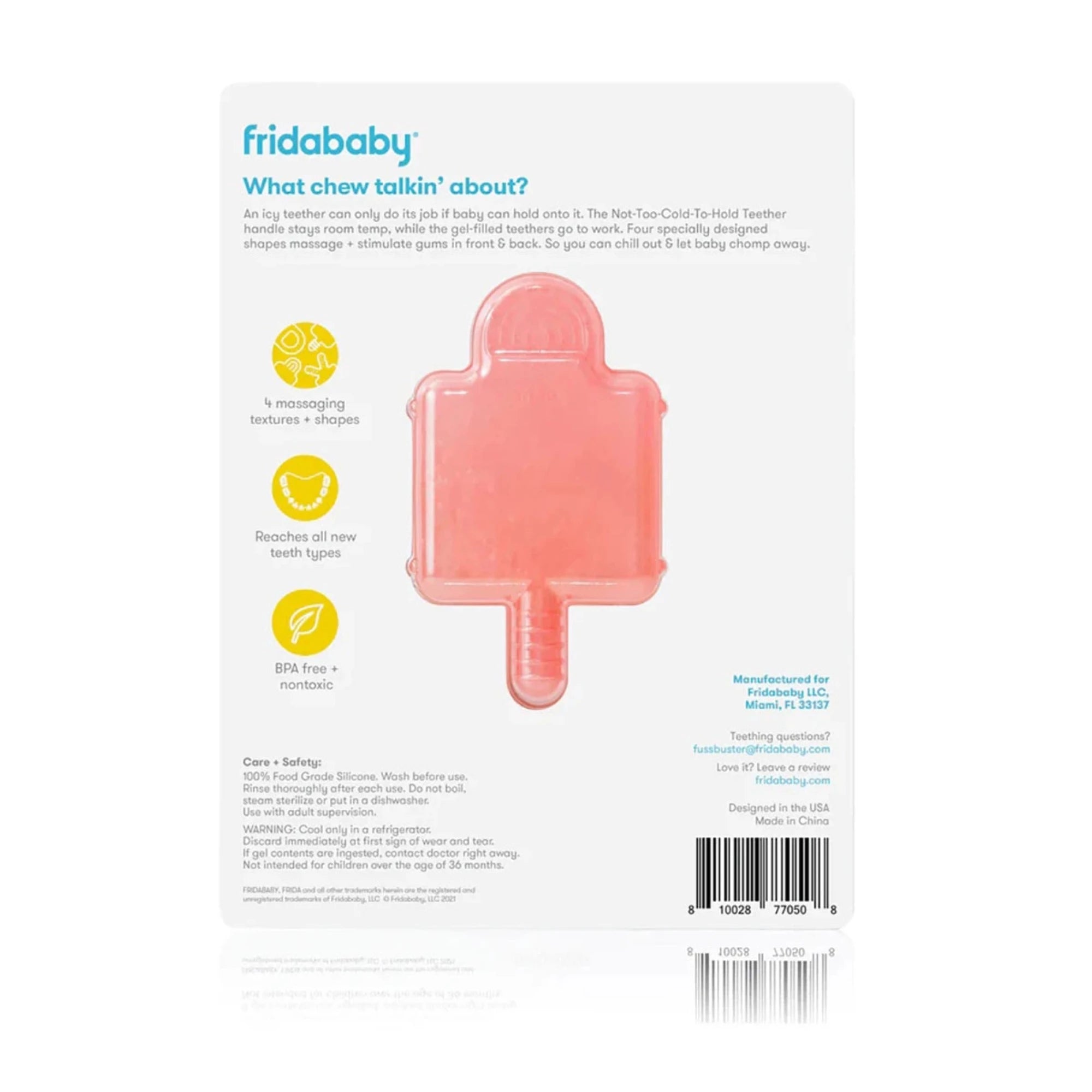 FRIDABABY Not-Too-Cold-to-Hold Teether