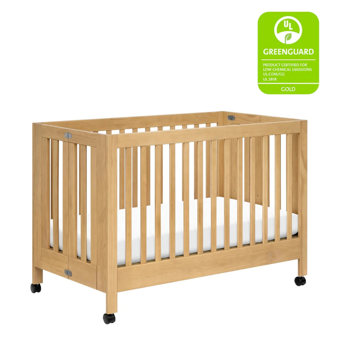 BABYLETTO Maki Full-Size Folding Crib w/ Toddler Bed Conversion Kit