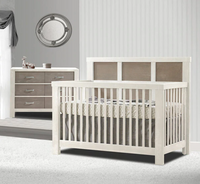 Thumbnail for NATART - Rustico Moderno 5-In-1 Convertible Crib (Wood Panel)