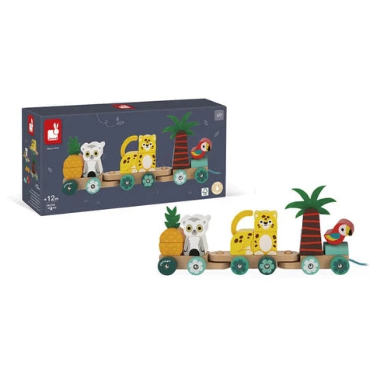 JANOD Tropik Pull-Along Tropical Train