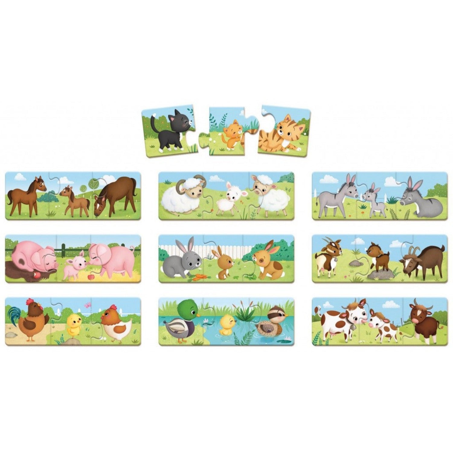 JANOD Triomino 30-Piece Puzzle Matching Game