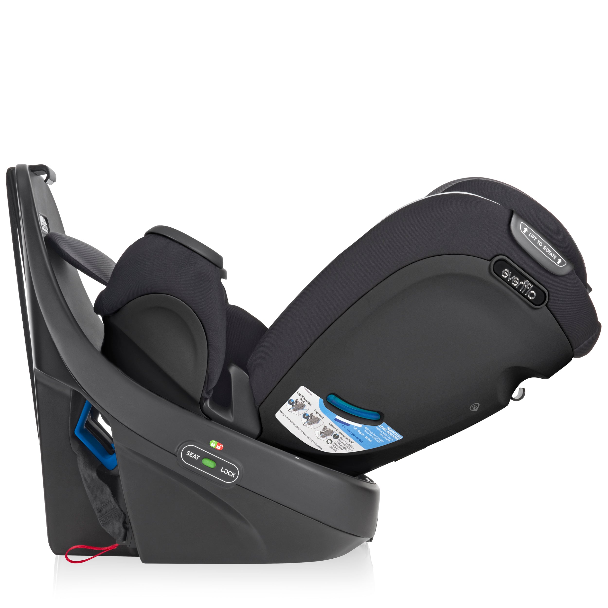 EVENFLO Revolve360 All-in-One Rotational Car Seat - Amherst Grey