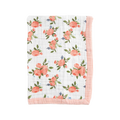 LITTLE UNICORN Cotton Muslin Baby Blanket - Watercolor Roses
