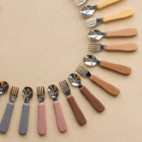 Thumbnail for MINIKA Fork and Spoon Set - Cacao