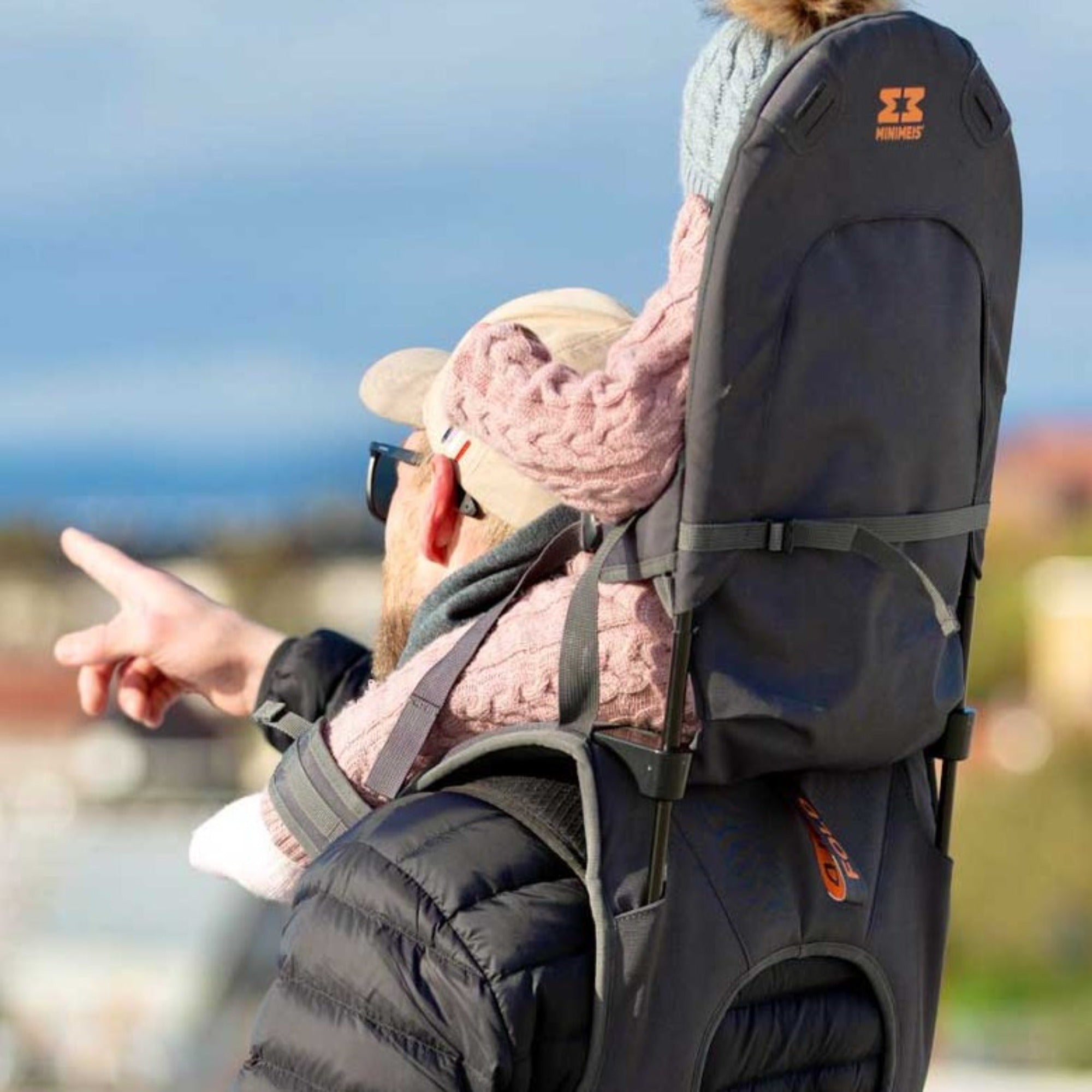 MINIMEIS G4 Shoulder Carrier - Black/Grey