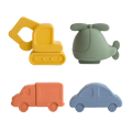 MUSHIE Vehicules Mold-Free Bath Play Set (4-Pack)