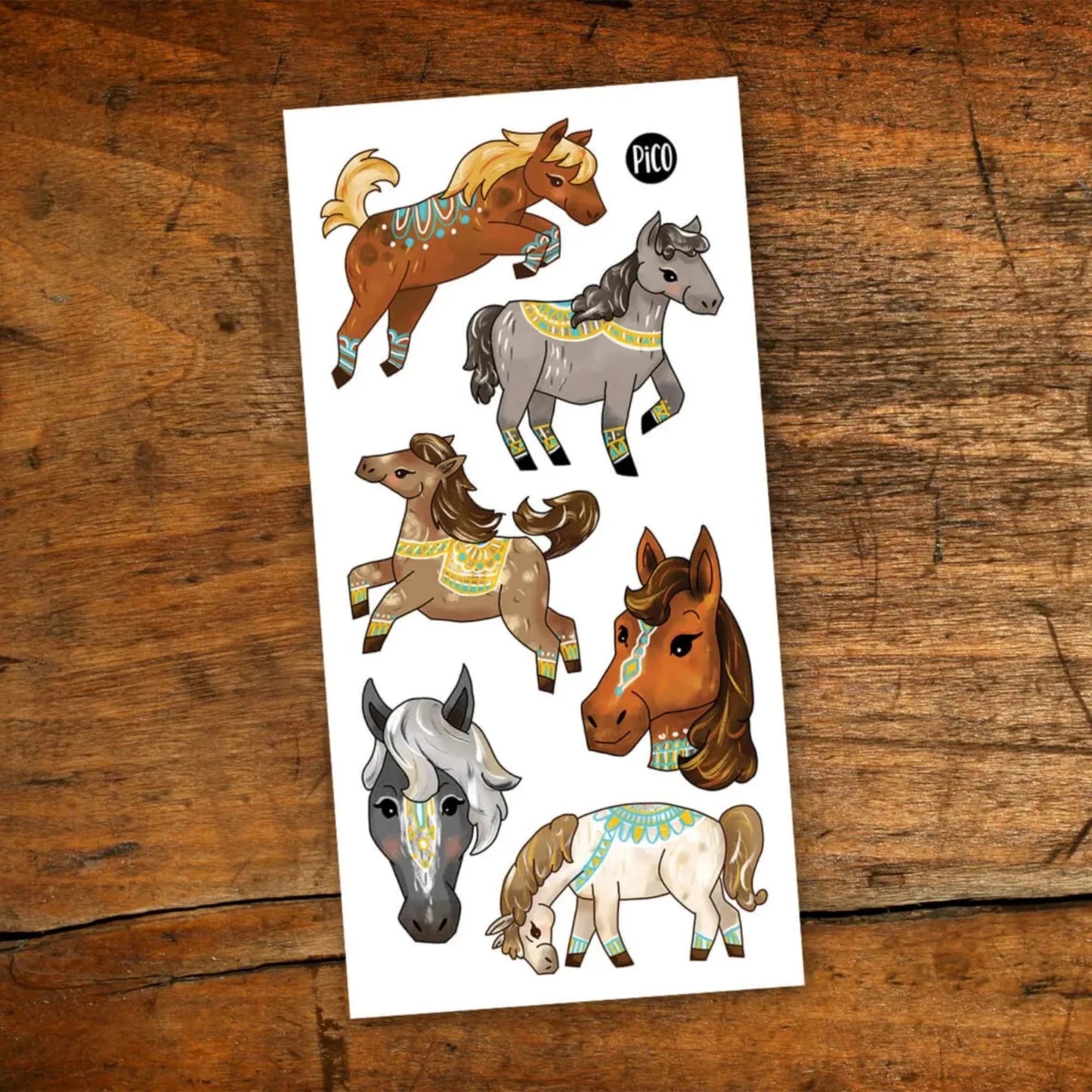 PICO TATOO Chevaux sauvages 