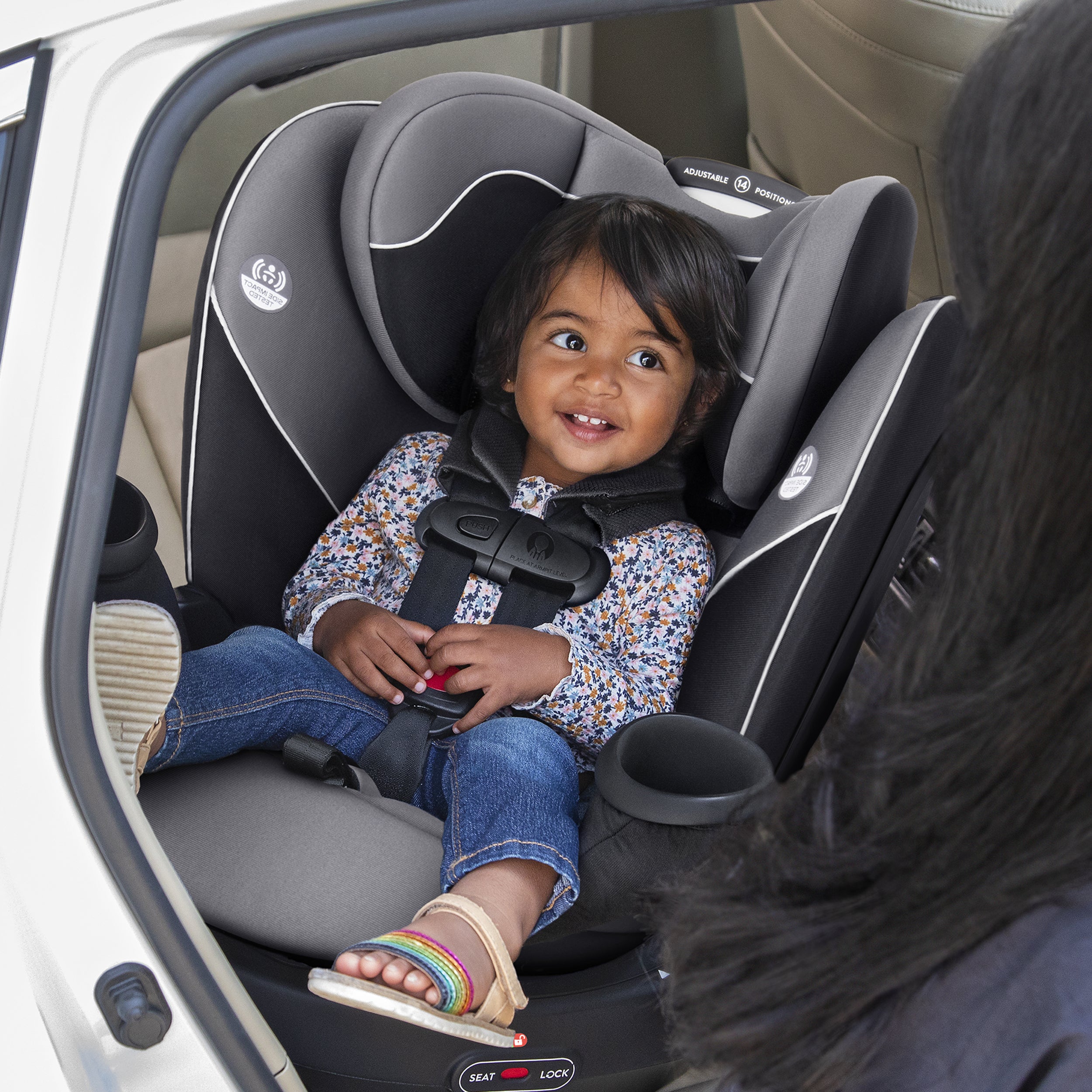 EVENFLO Revolve360 All-in-One Rotational Car Seat - Amherst Grey