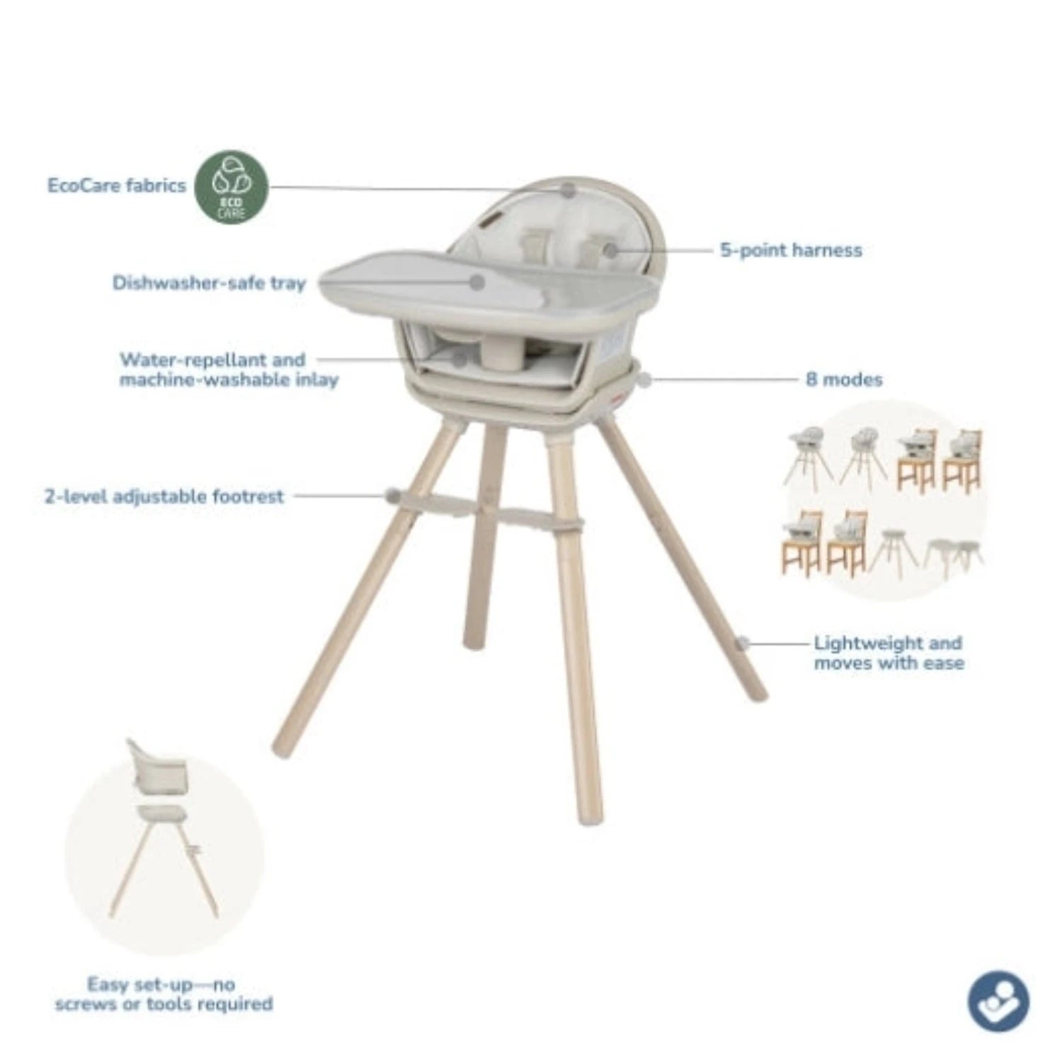 MAXI COSI Moa 8-in-1 High Chair