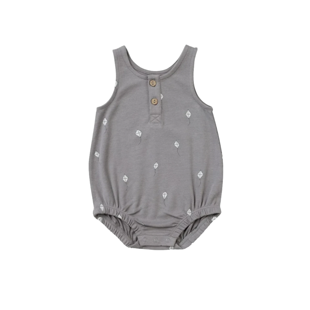 QUINCY MAE Sleeveless Bubble Romper - Kites