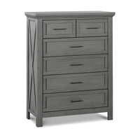 Thumbnail for MONOGRAM by namesake Emory Farmhouse 6-Drawer Chest - Weathered Charcoal