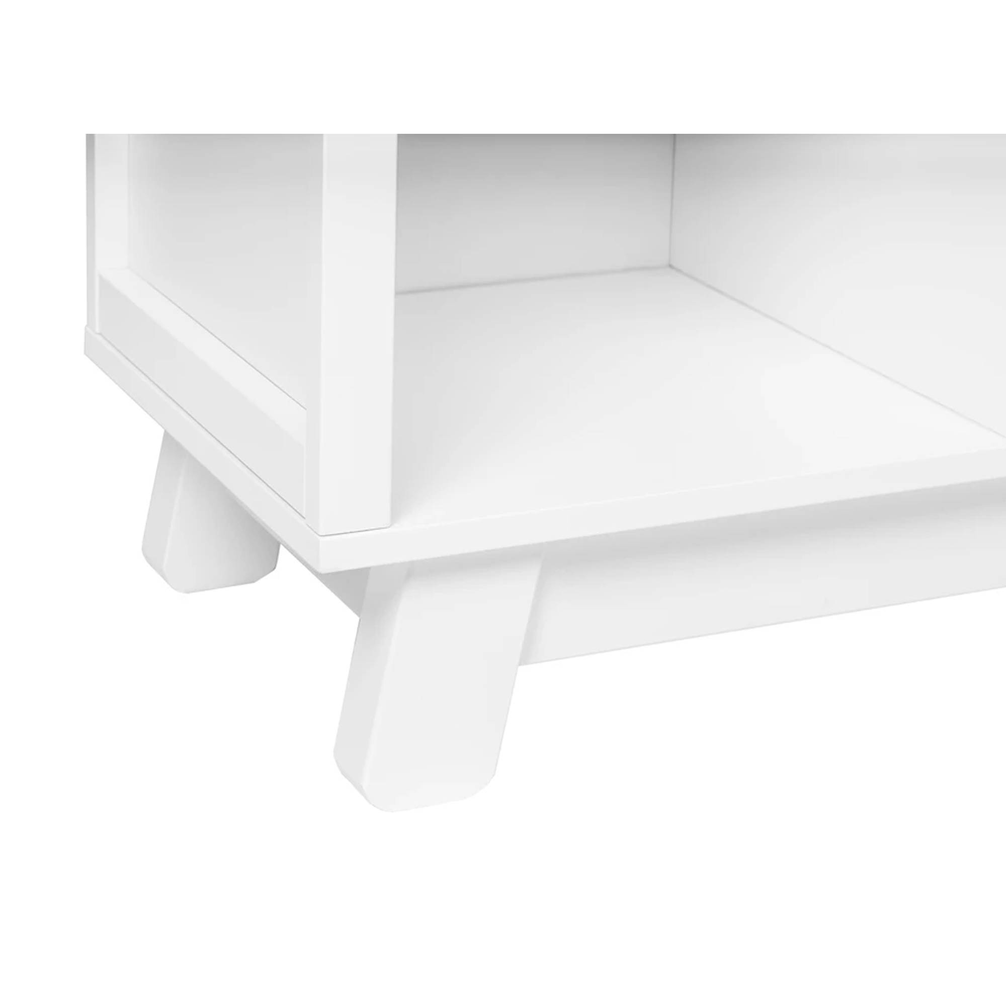 Hudson Cubby Bookcase White