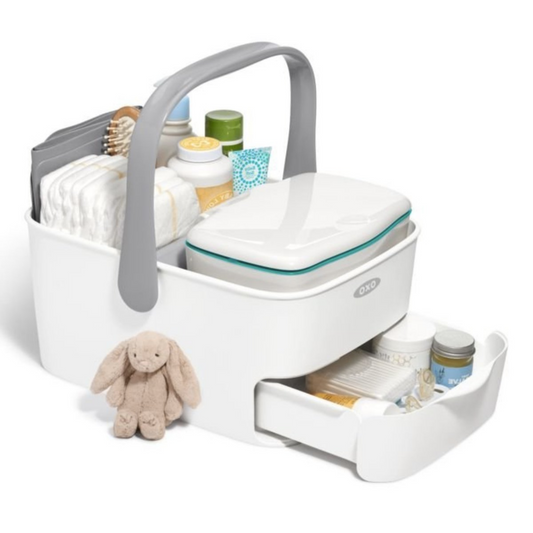 OXO TOT Diaper Caddy With Changing Mat - Grey